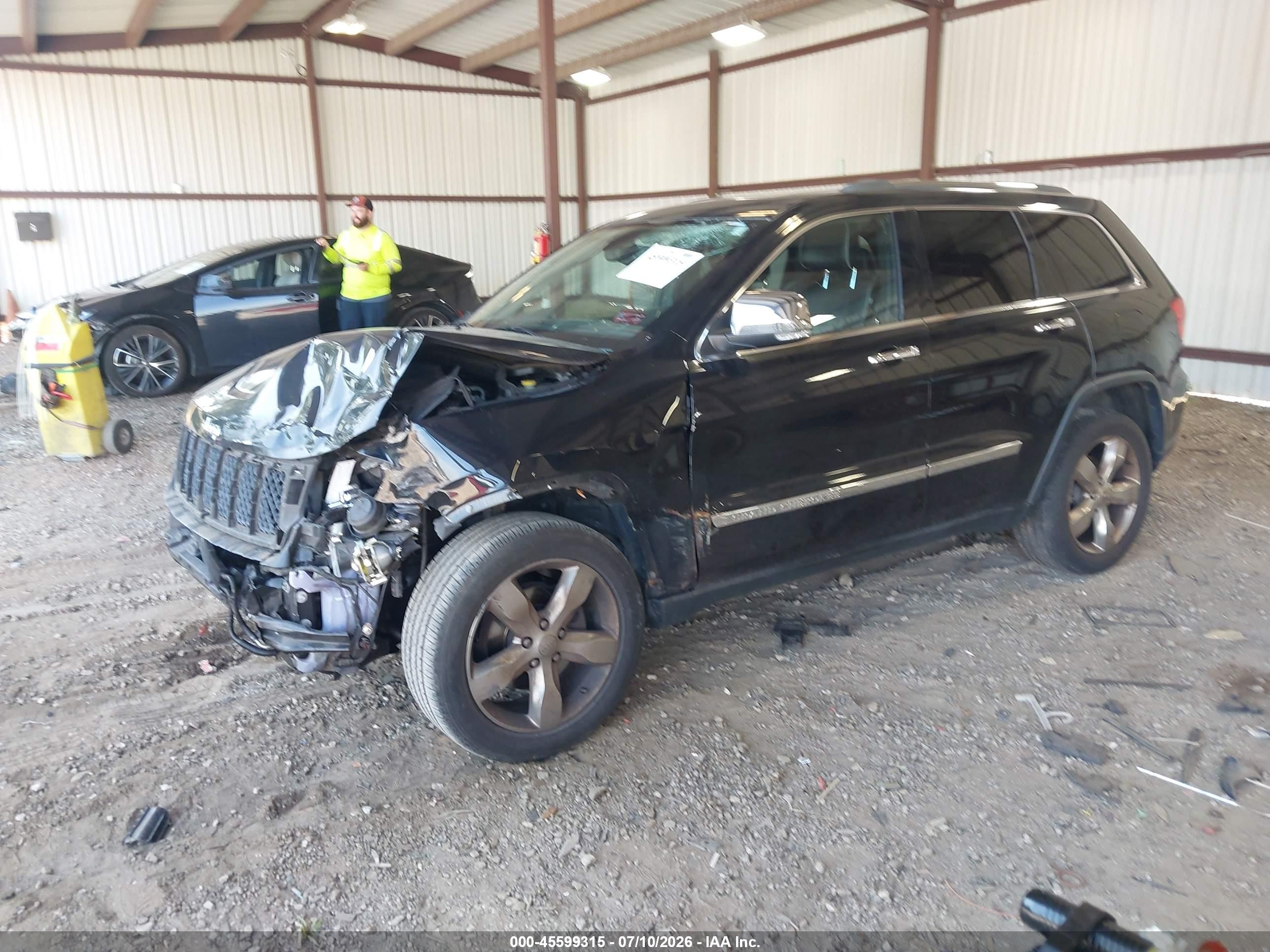 2013 Jeep Grand Cherokee Overland Черный vin: 1C4RJECG8DC526343