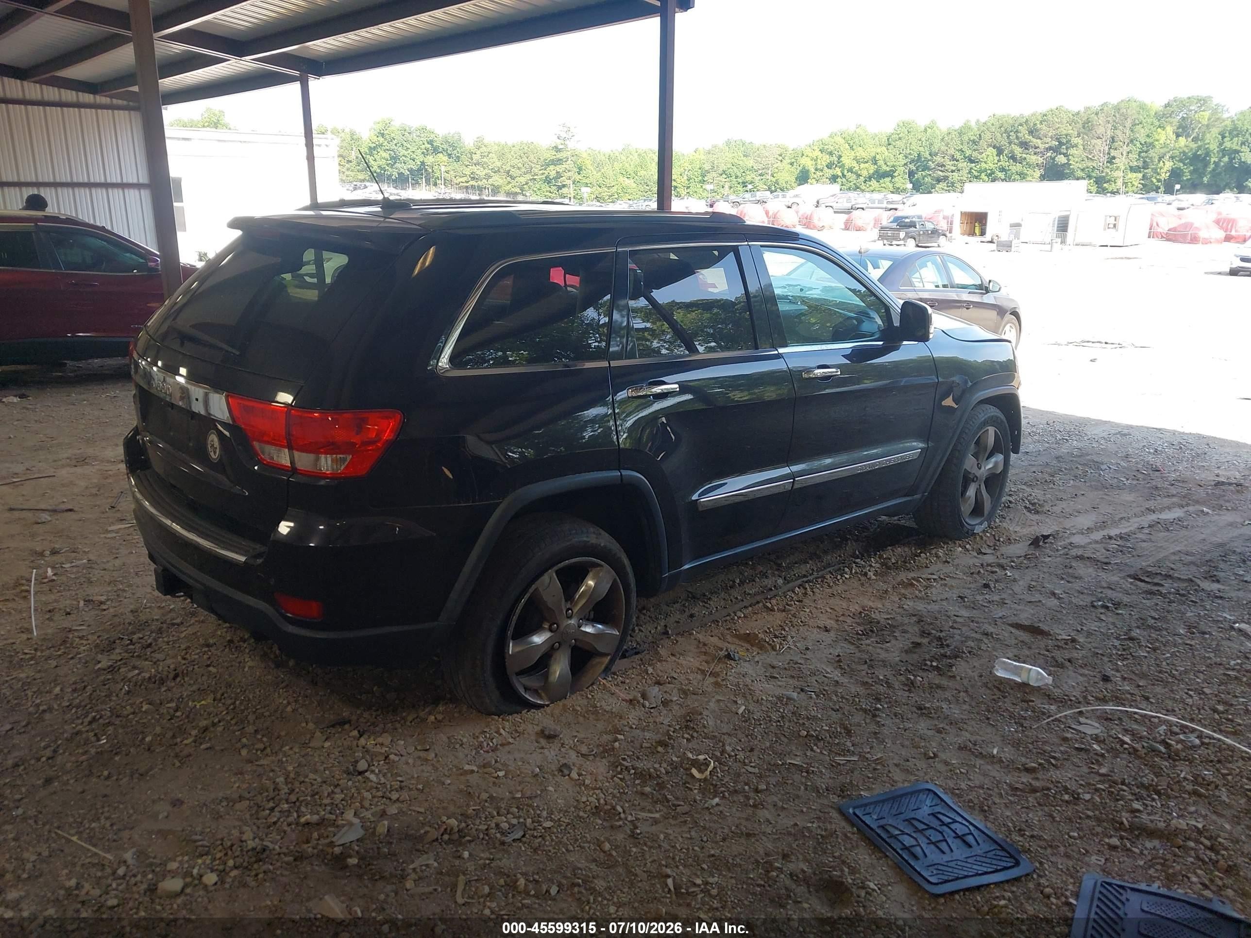 2013 Jeep Grand Cherokee Overland Черный vin: 1C4RJECG8DC526343
