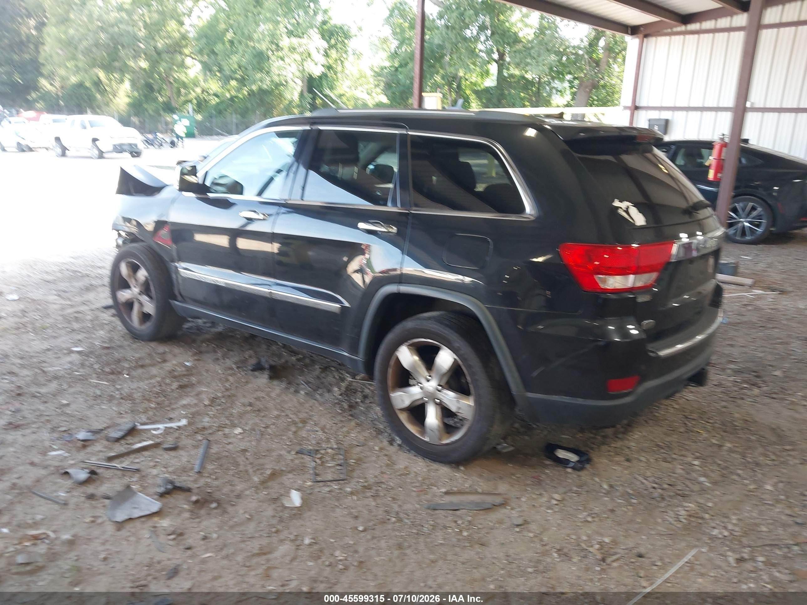 2013 Jeep Grand Cherokee Overland Черный vin: 1C4RJECG8DC526343