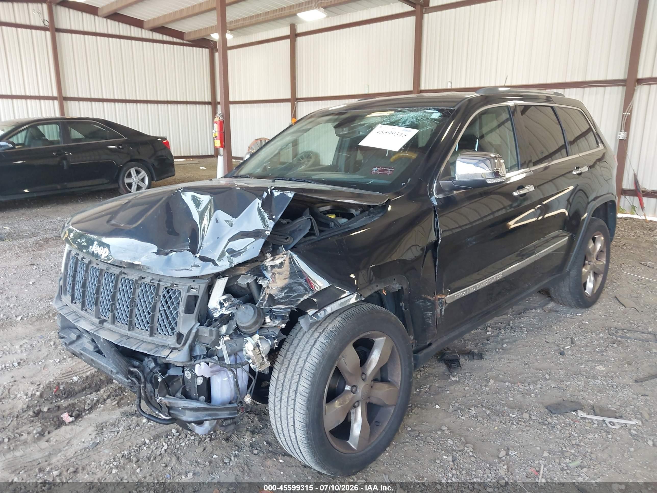 2013 Jeep Grand Cherokee Overland Черный vin: 1C4RJECG8DC526343
