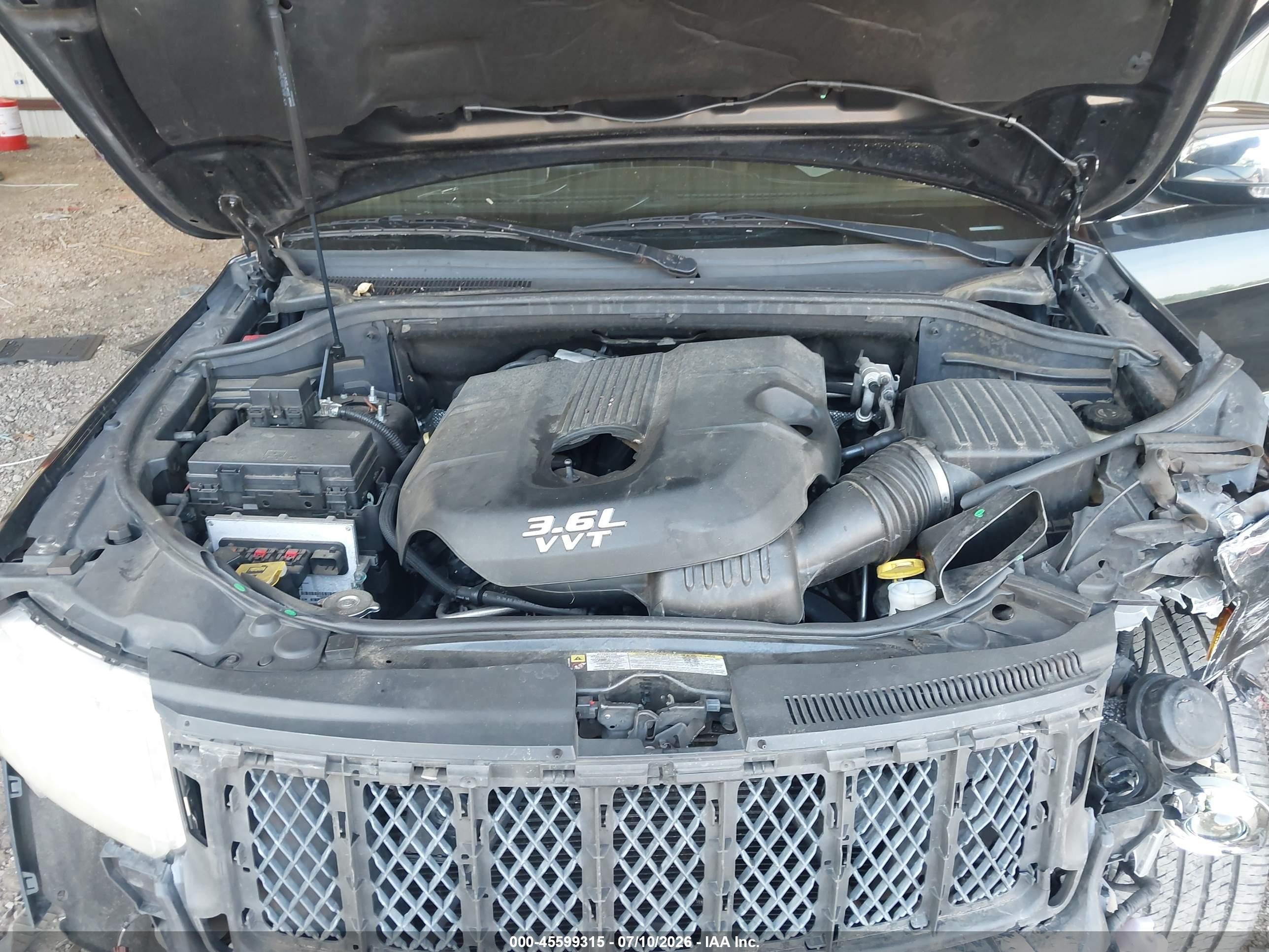 2013 Jeep Grand Cherokee Overland Черный vin: 1C4RJECG8DC526343