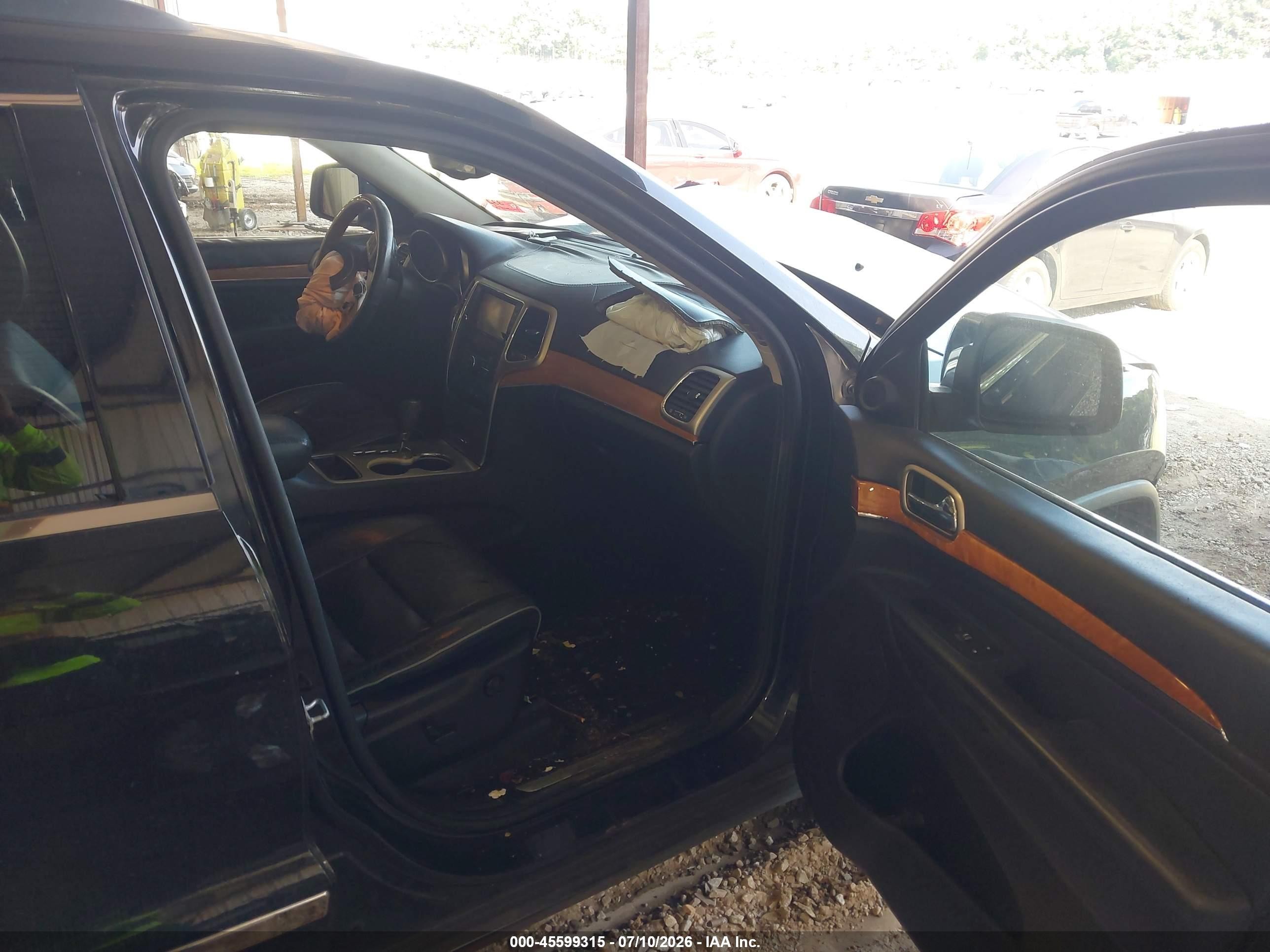 2013 Jeep Grand Cherokee Overland Черный vin: 1C4RJECG8DC526343