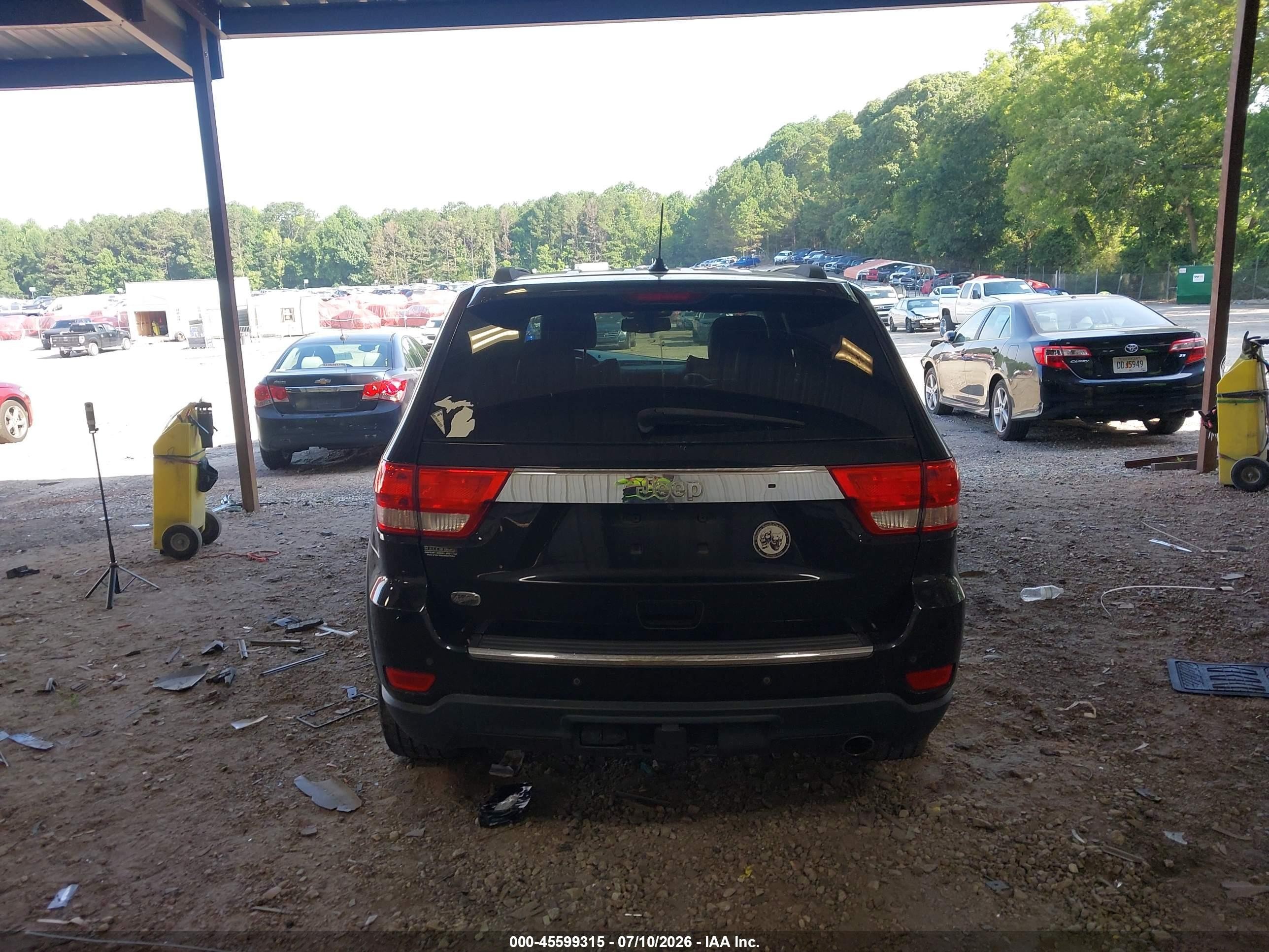 2013 Jeep Grand Cherokee Overland Черный vin: 1C4RJECG8DC526343