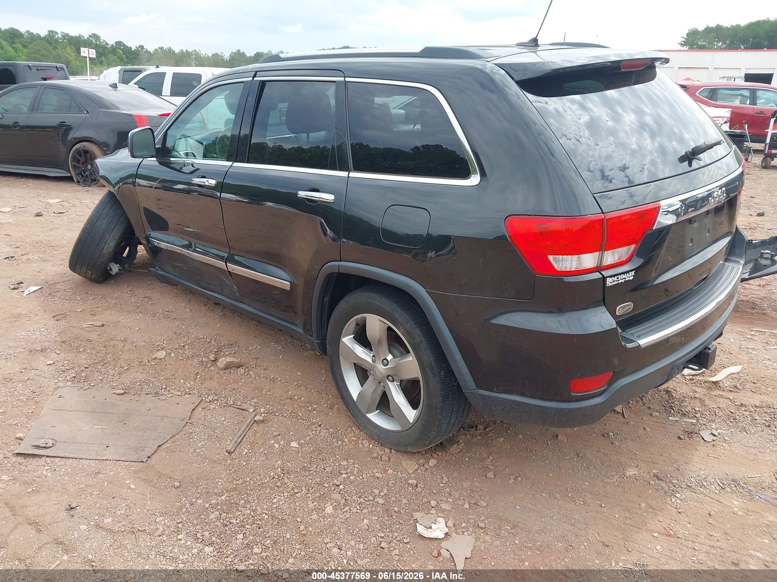 2013 Jeep Grand Cherokee Overland Black vin: 1C4RJECG8DC588857