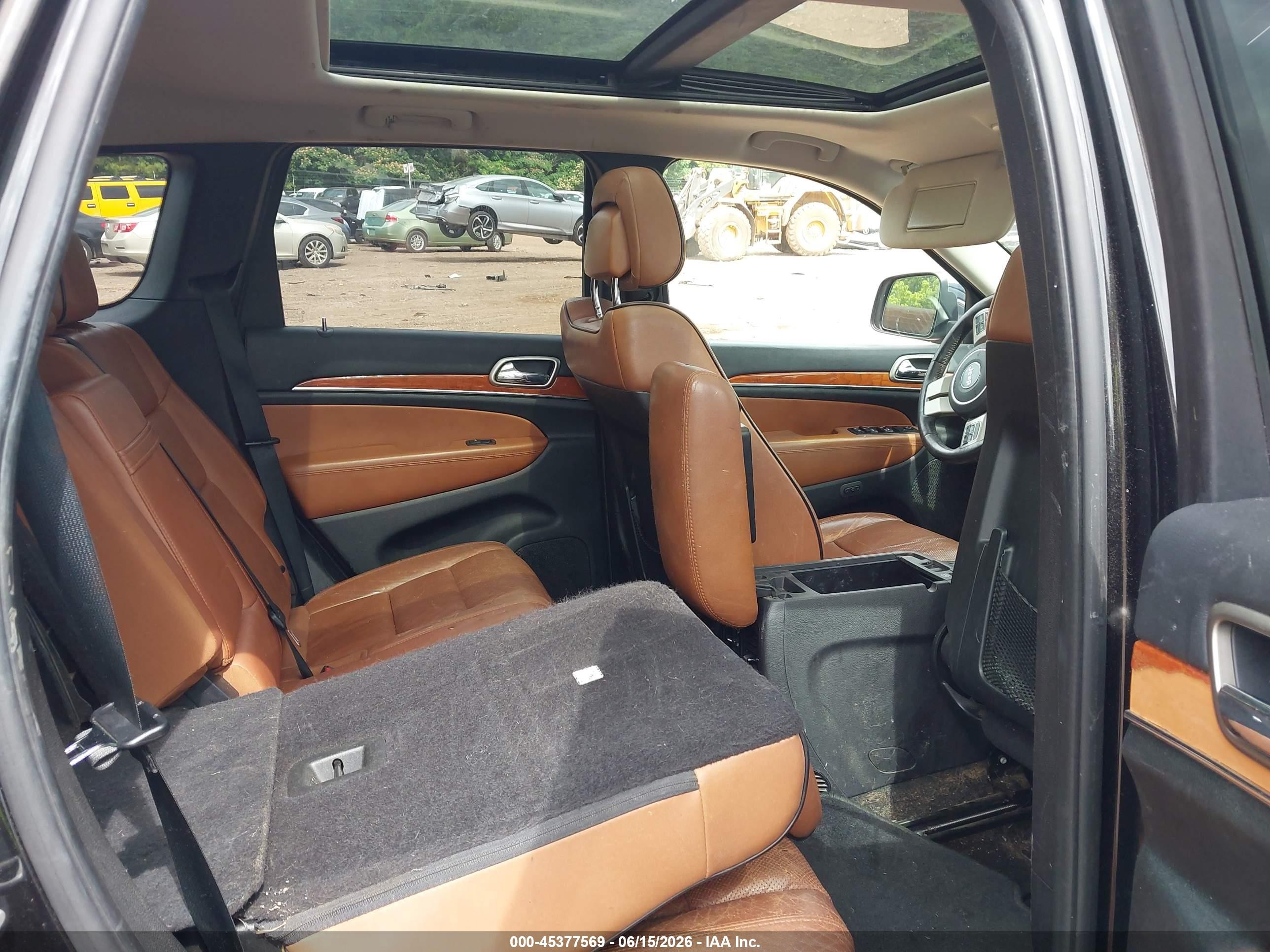 2013 Jeep Grand Cherokee Overland Black vin: 1C4RJECG8DC588857
