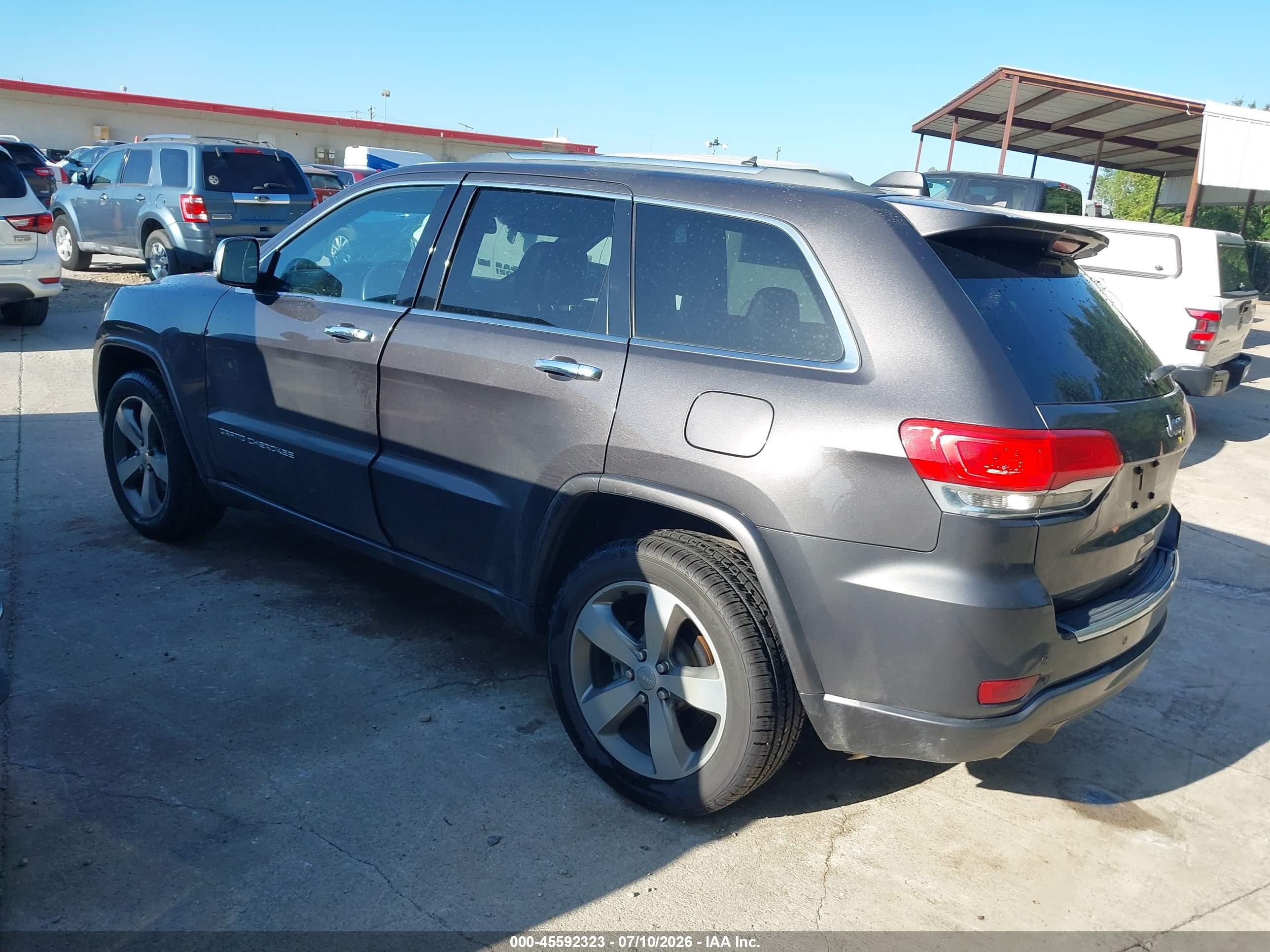 2015 Jeep Grand Cherokee Overland Gray vin: 1C4RJECG8FC856664