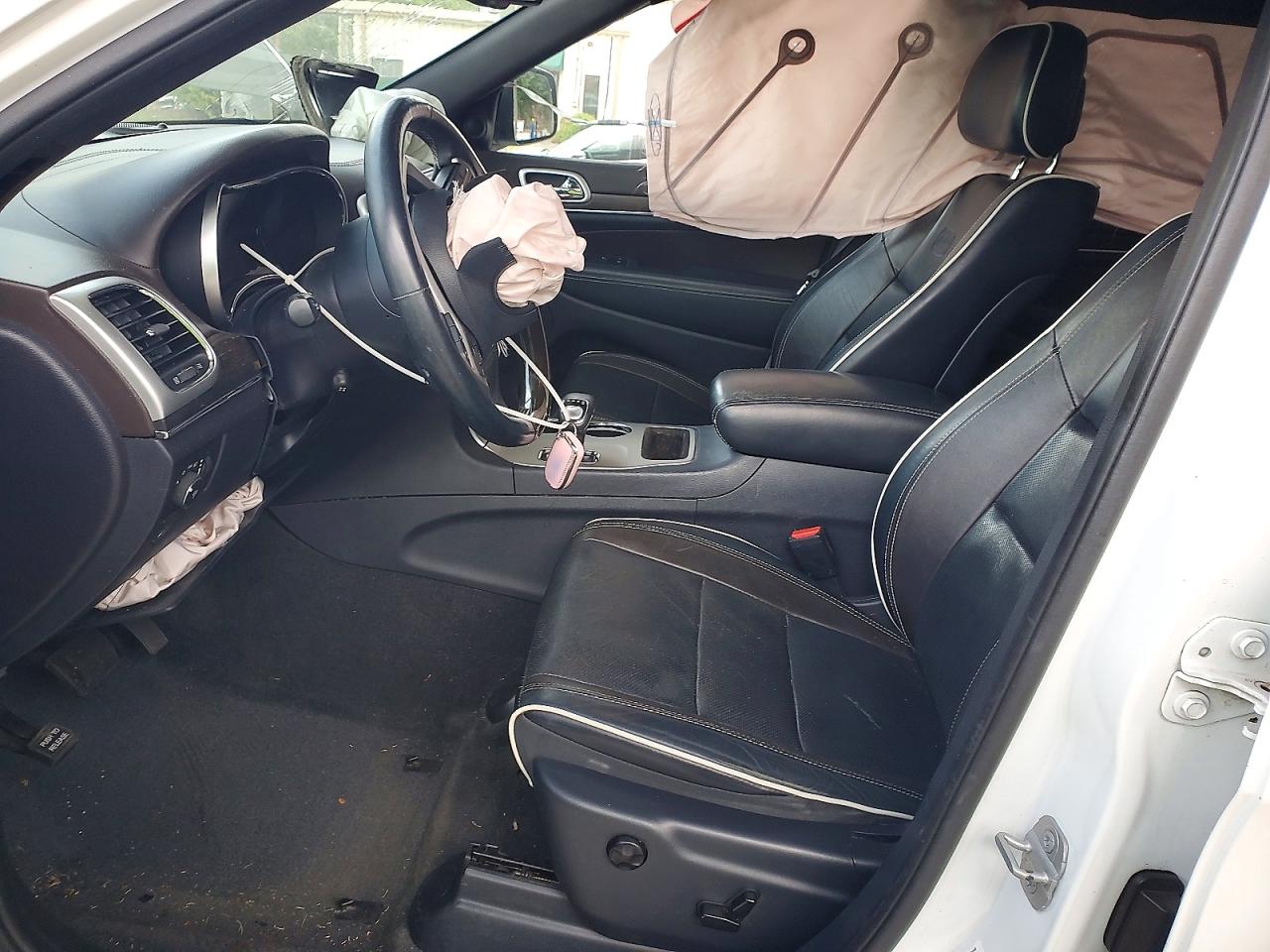 2014 Jeep Grand Cherokee Overland White vin: 1C4RJECG9EC542956