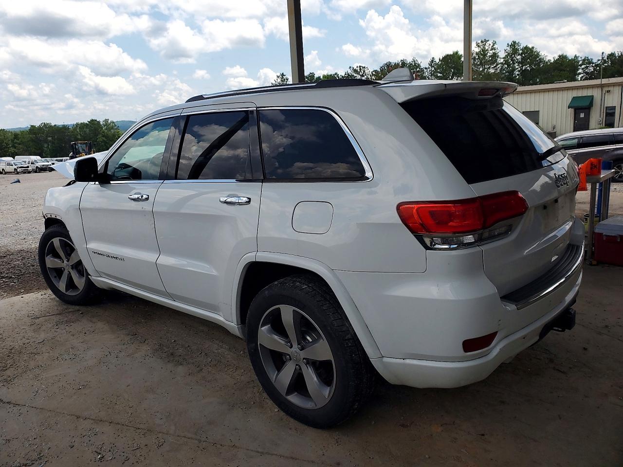 2014 Jeep Grand Cherokee Overland White vin: 1C4RJECG9EC542956