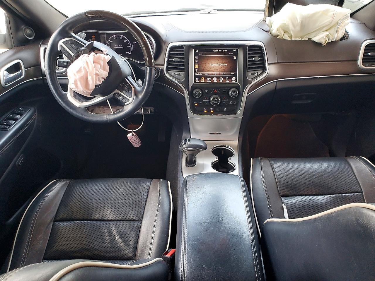 2014 Jeep Grand Cherokee Overland White vin: 1C4RJECG9EC542956