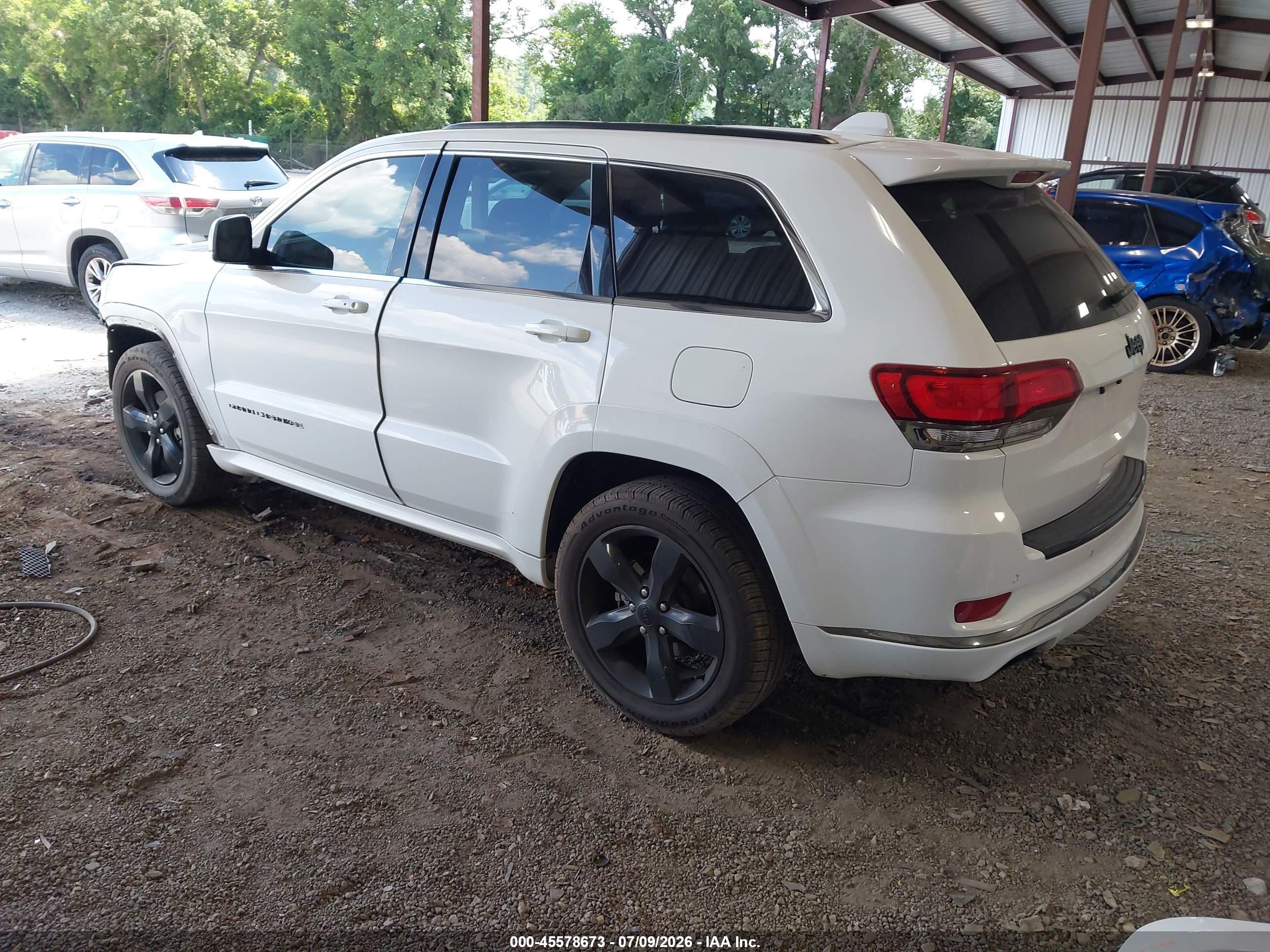 2015 Jeep Grand Cherokee High Altitude White vin: 1C4RJECG9FC131896
