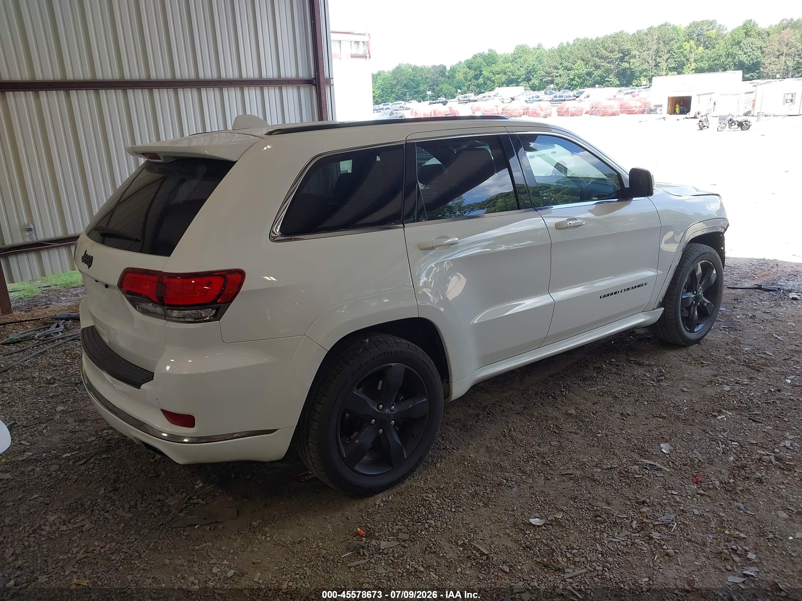 2015 Jeep Grand Cherokee High Altitude White vin: 1C4RJECG9FC131896