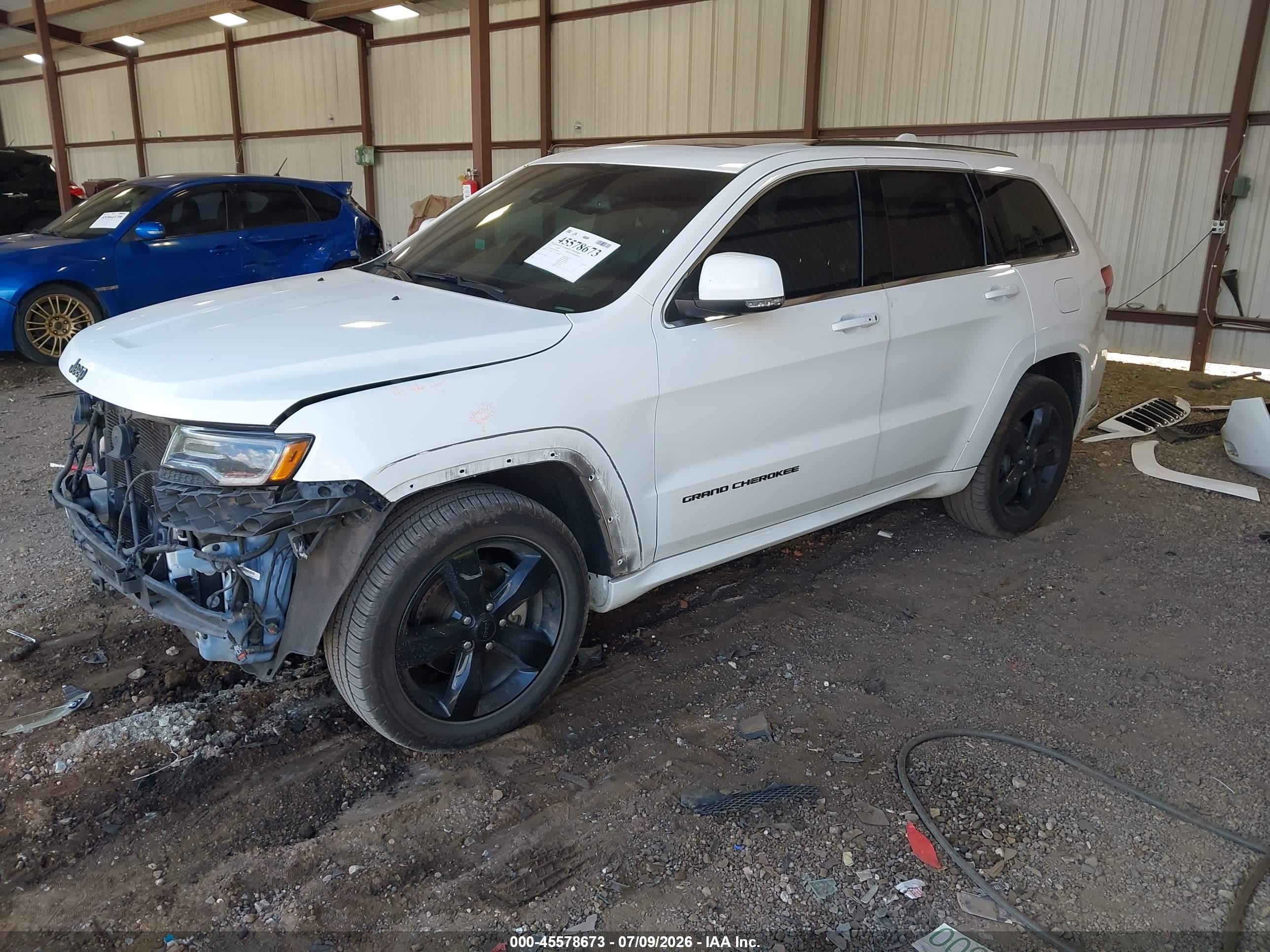 2015 Jeep Grand Cherokee High Altitude White vin: 1C4RJECG9FC131896
