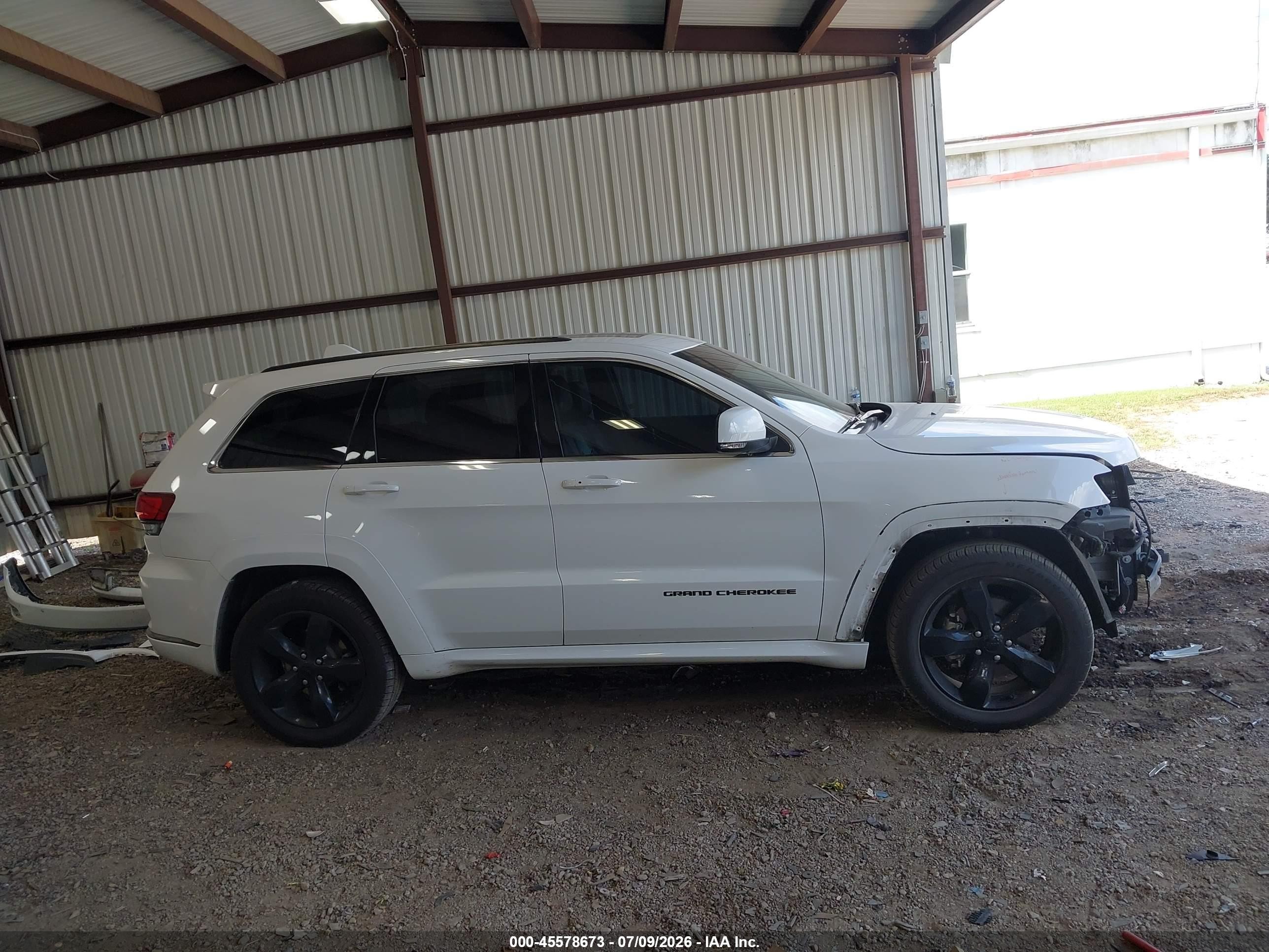 2015 Jeep Grand Cherokee High Altitude White vin: 1C4RJECG9FC131896