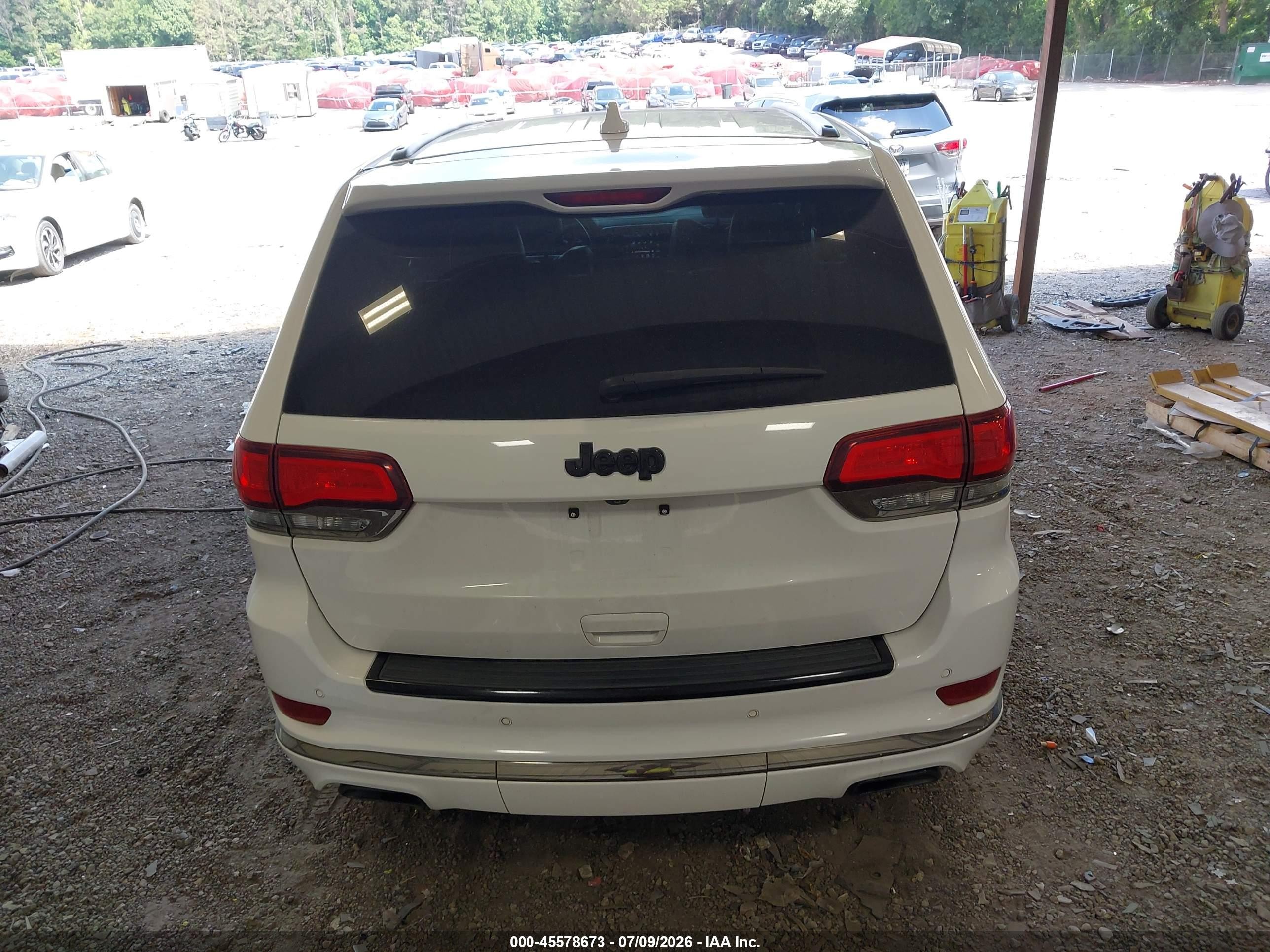 2015 Jeep Grand Cherokee High Altitude White vin: 1C4RJECG9FC131896
