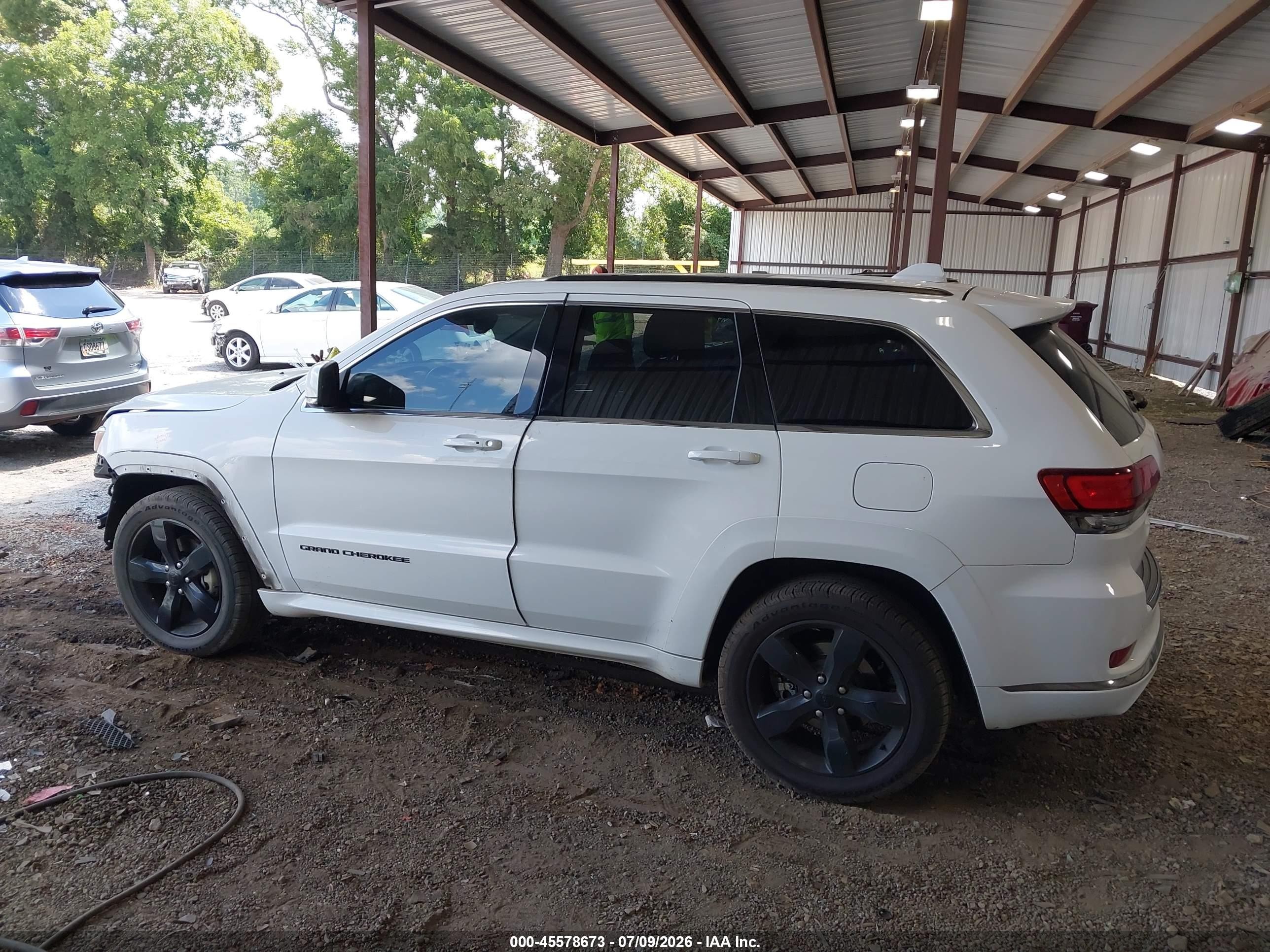 2015 Jeep Grand Cherokee High Altitude White vin: 1C4RJECG9FC131896