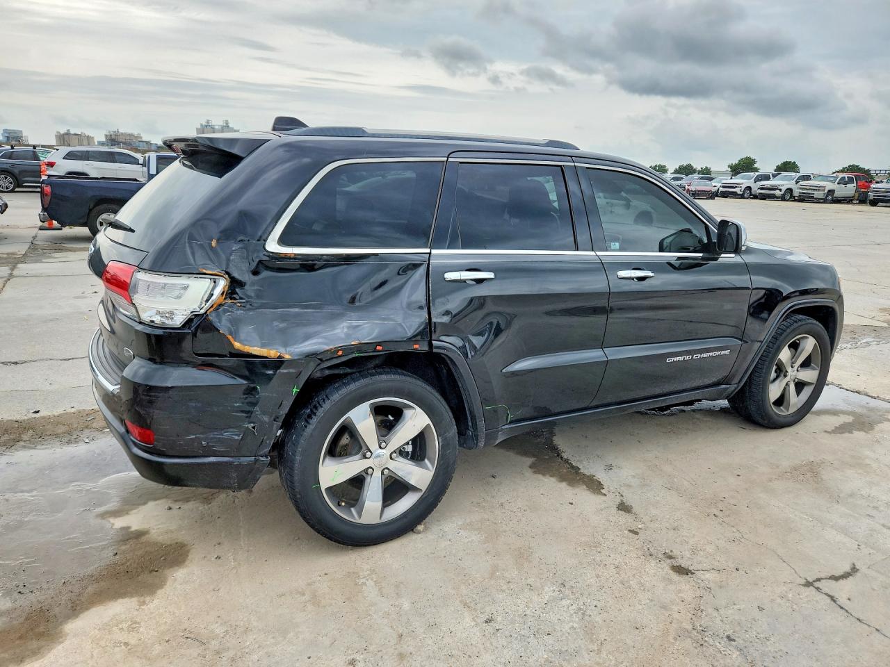 2015 Jeep Grand Cherokee Overland Black vin: 1C4RJECG9FC678330
