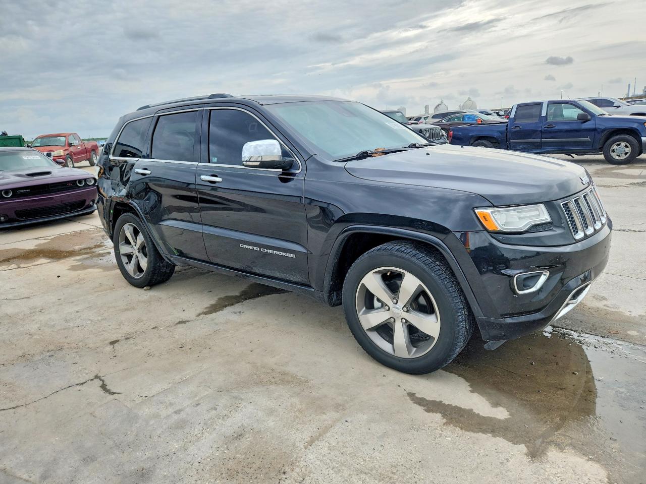 2015 Jeep Grand Cherokee Overland Black vin: 1C4RJECG9FC678330
