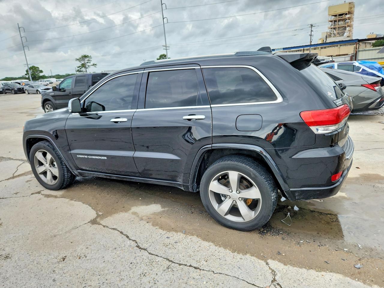 2015 Jeep Grand Cherokee Overland Black vin: 1C4RJECG9FC678330