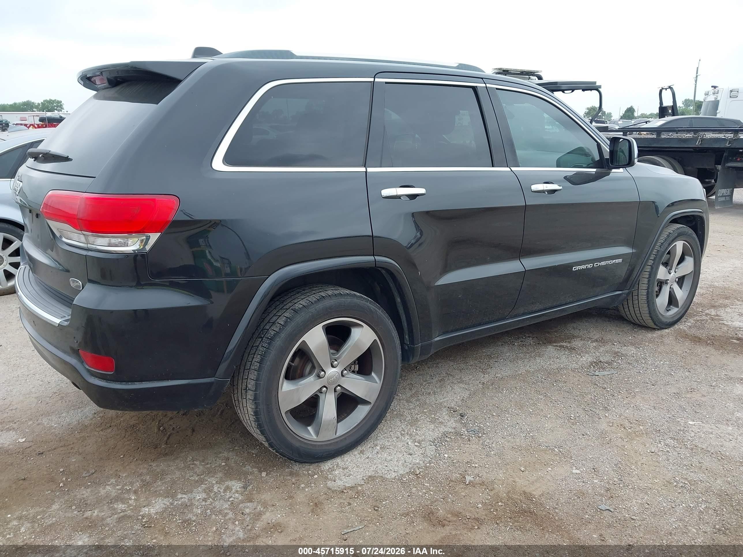 2015 Jeep Grand Cherokee Overland Черный vin: 1C4RJECG9FC681373