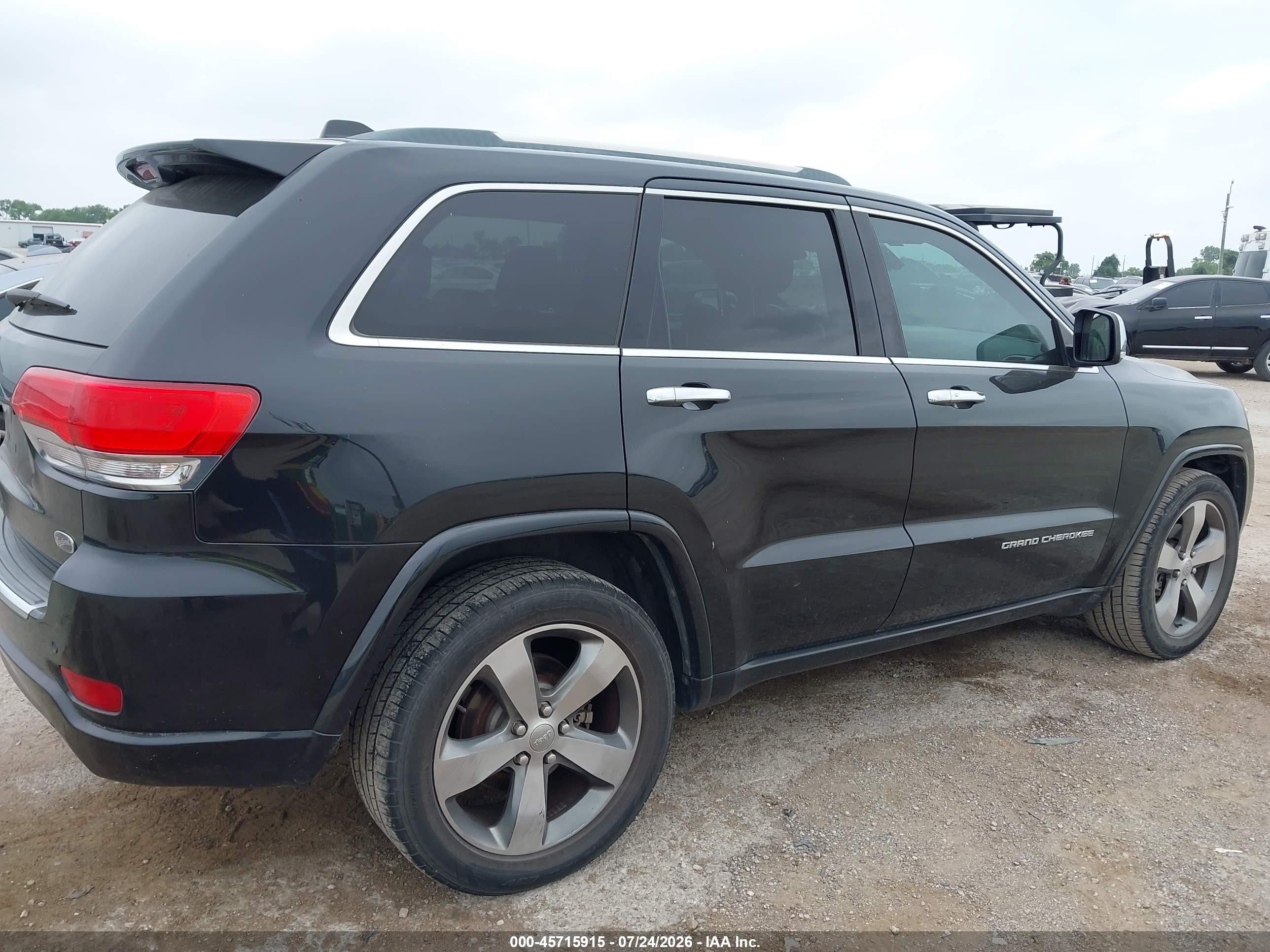 2015 Jeep Grand Cherokee Overland Черный vin: 1C4RJECG9FC681373