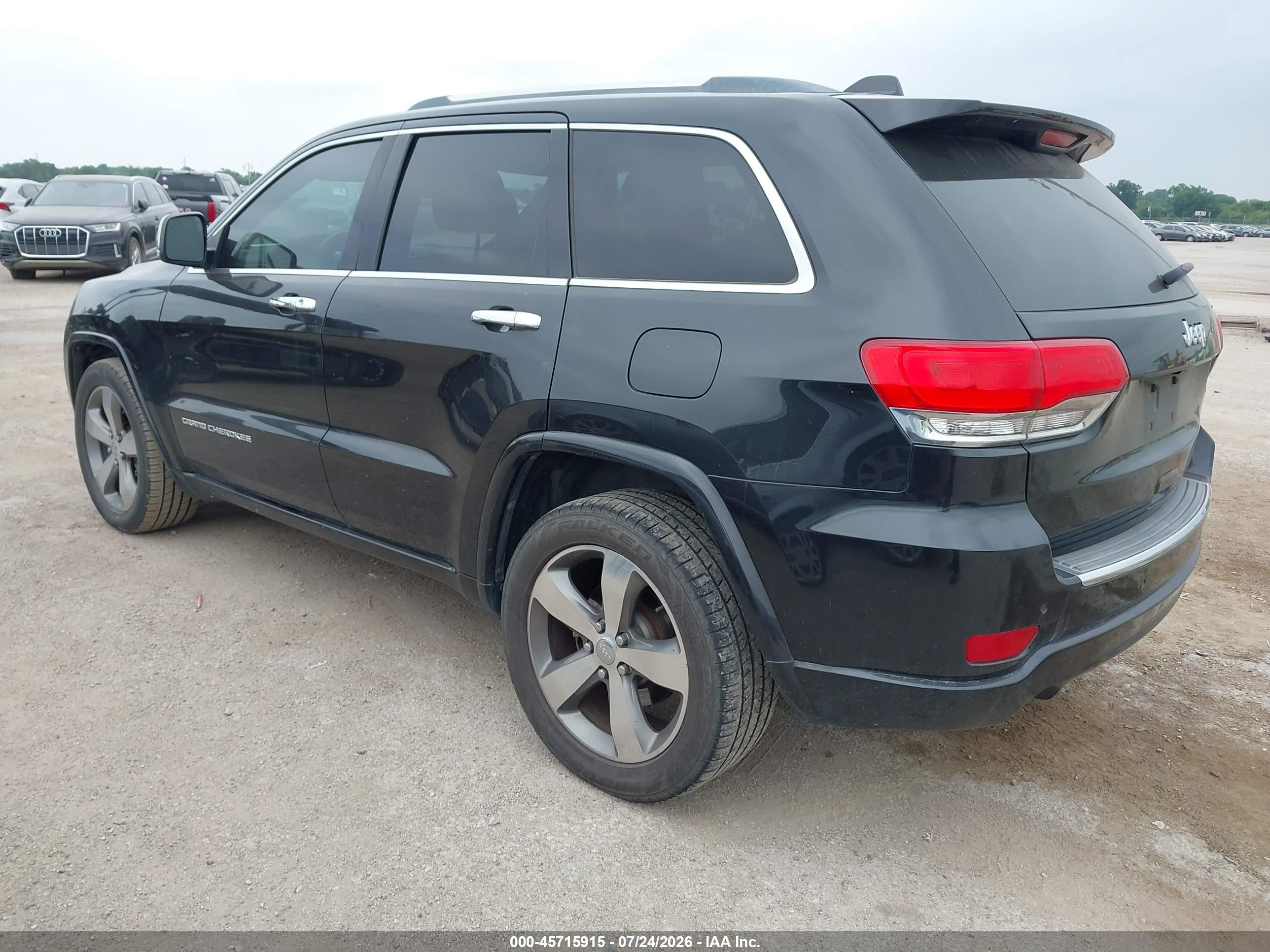 2015 Jeep Grand Cherokee Overland Черный vin: 1C4RJECG9FC681373