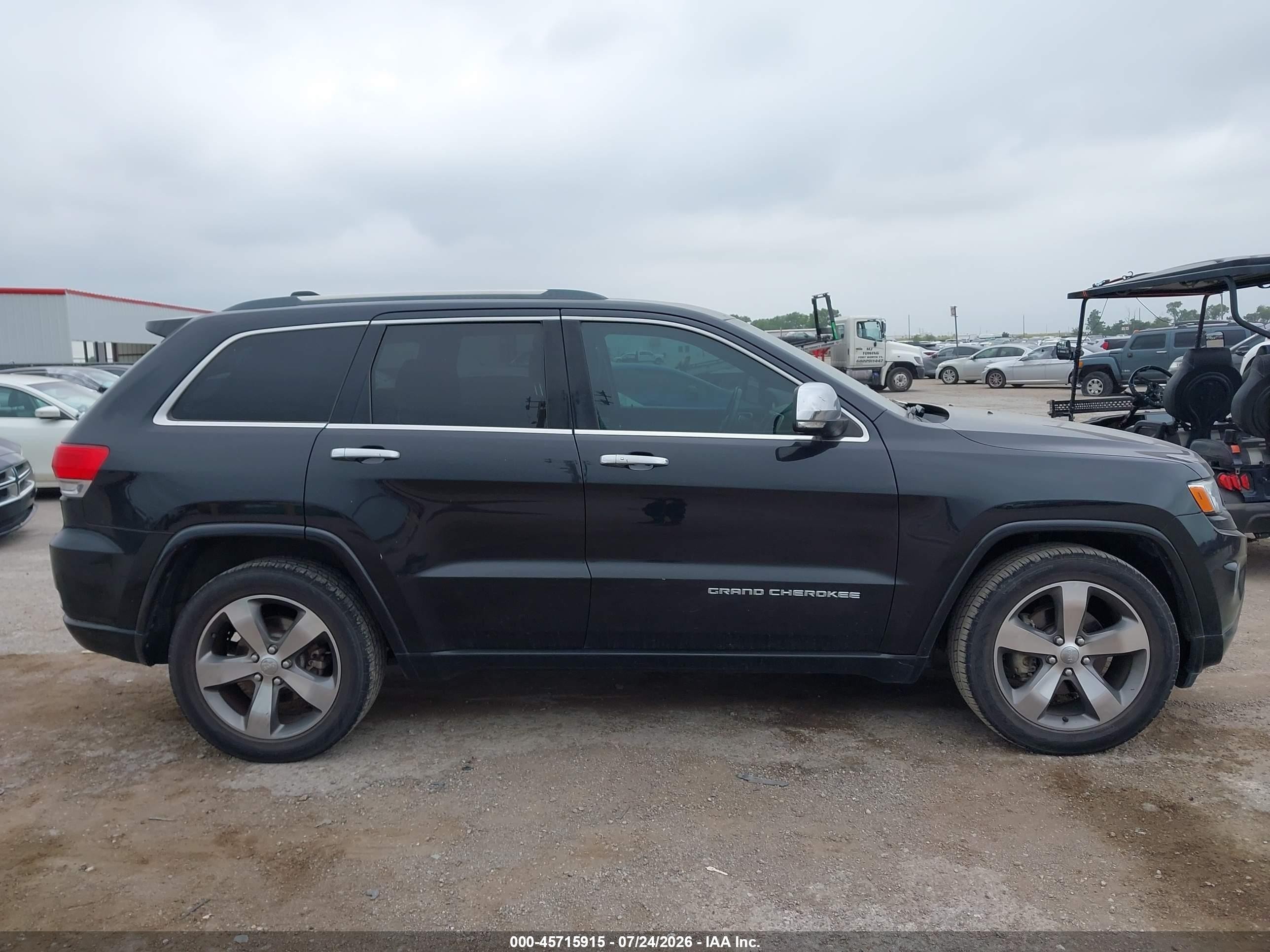 2015 Jeep Grand Cherokee Overland Черный vin: 1C4RJECG9FC681373