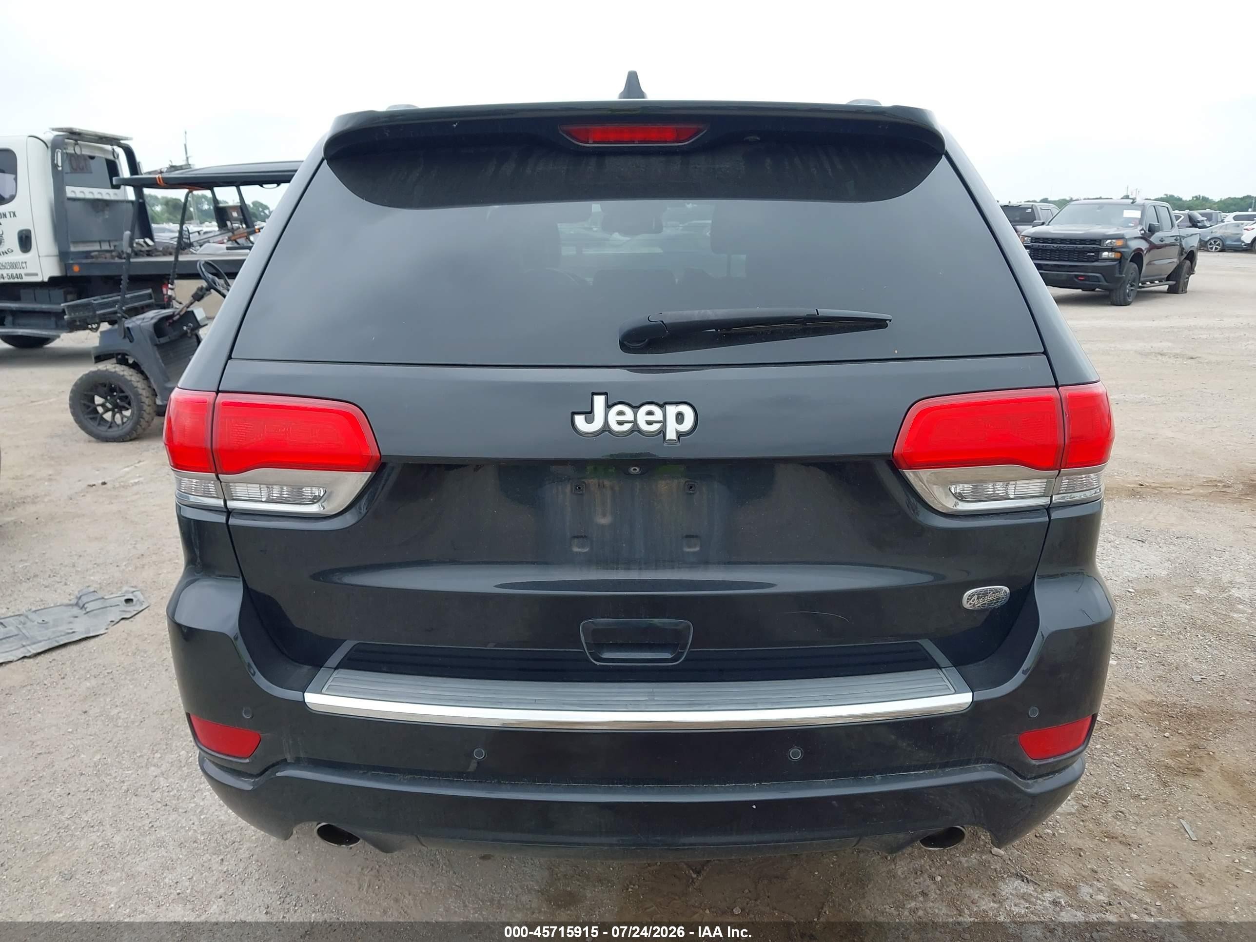 2015 Jeep Grand Cherokee Overland Черный vin: 1C4RJECG9FC681373