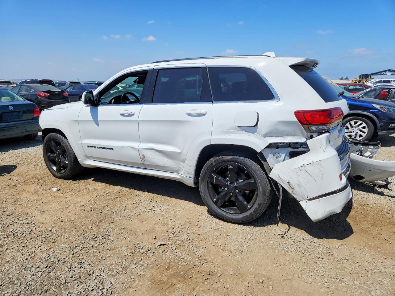 2016 Jeep Grand Cherokee Overland White vin: 1C4RJECG9GC473172