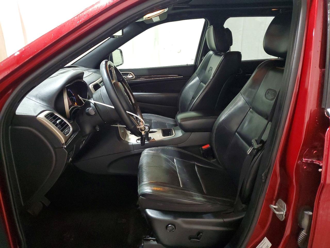 2014 Jeep Grand Cherokee Overland Red vin: 1C4RJECGXEC198859
