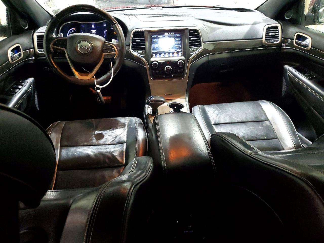 2014 Jeep Grand Cherokee Overland Red vin: 1C4RJECGXEC198859