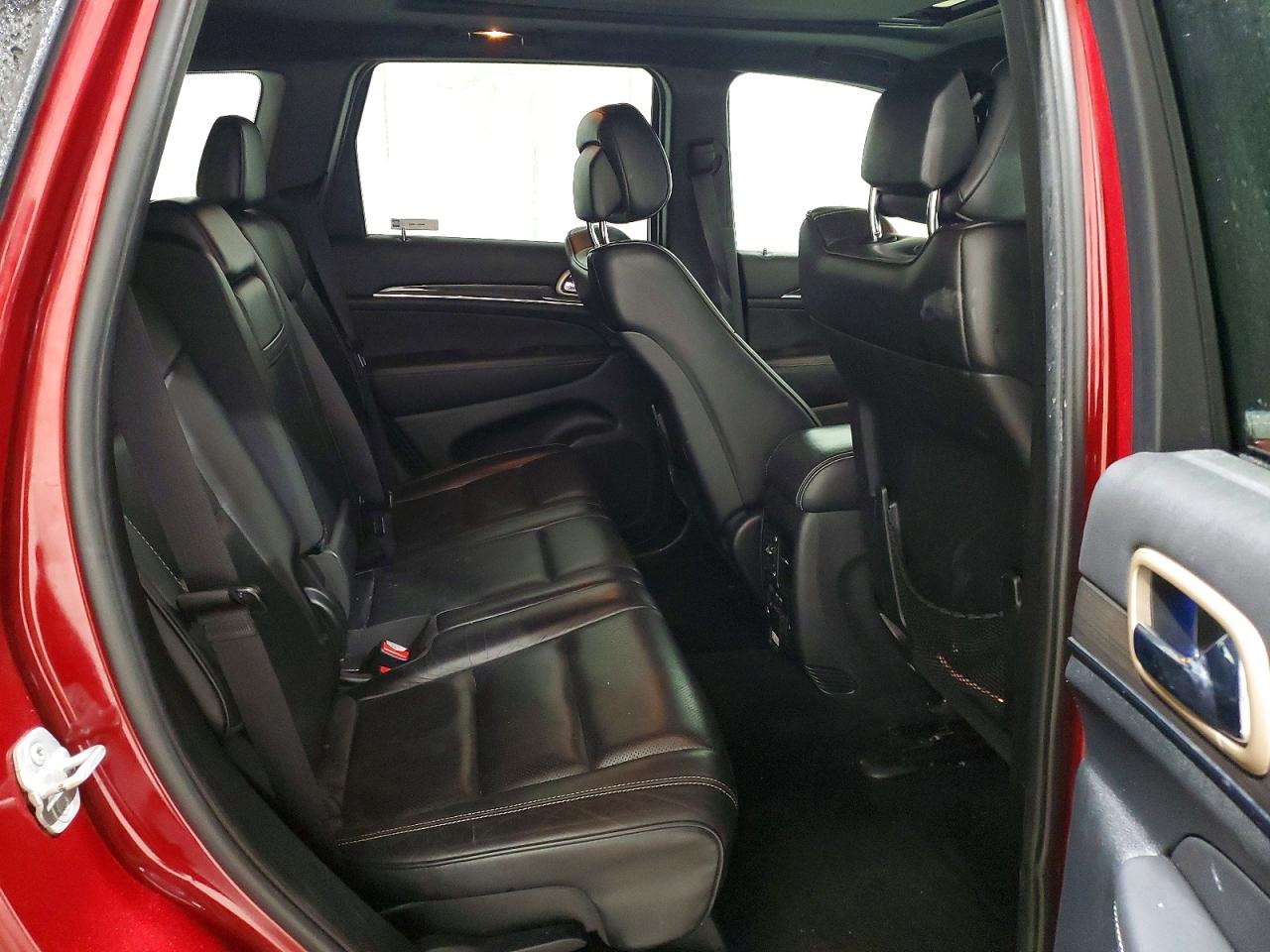 2014 Jeep Grand Cherokee Overland Red vin: 1C4RJECGXEC198859