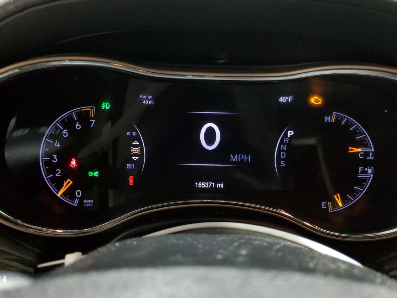 2014 Jeep Grand Cherokee Overland Red vin: 1C4RJECGXEC198859 Damage: Warning Light - Engine, On, Unacceptable