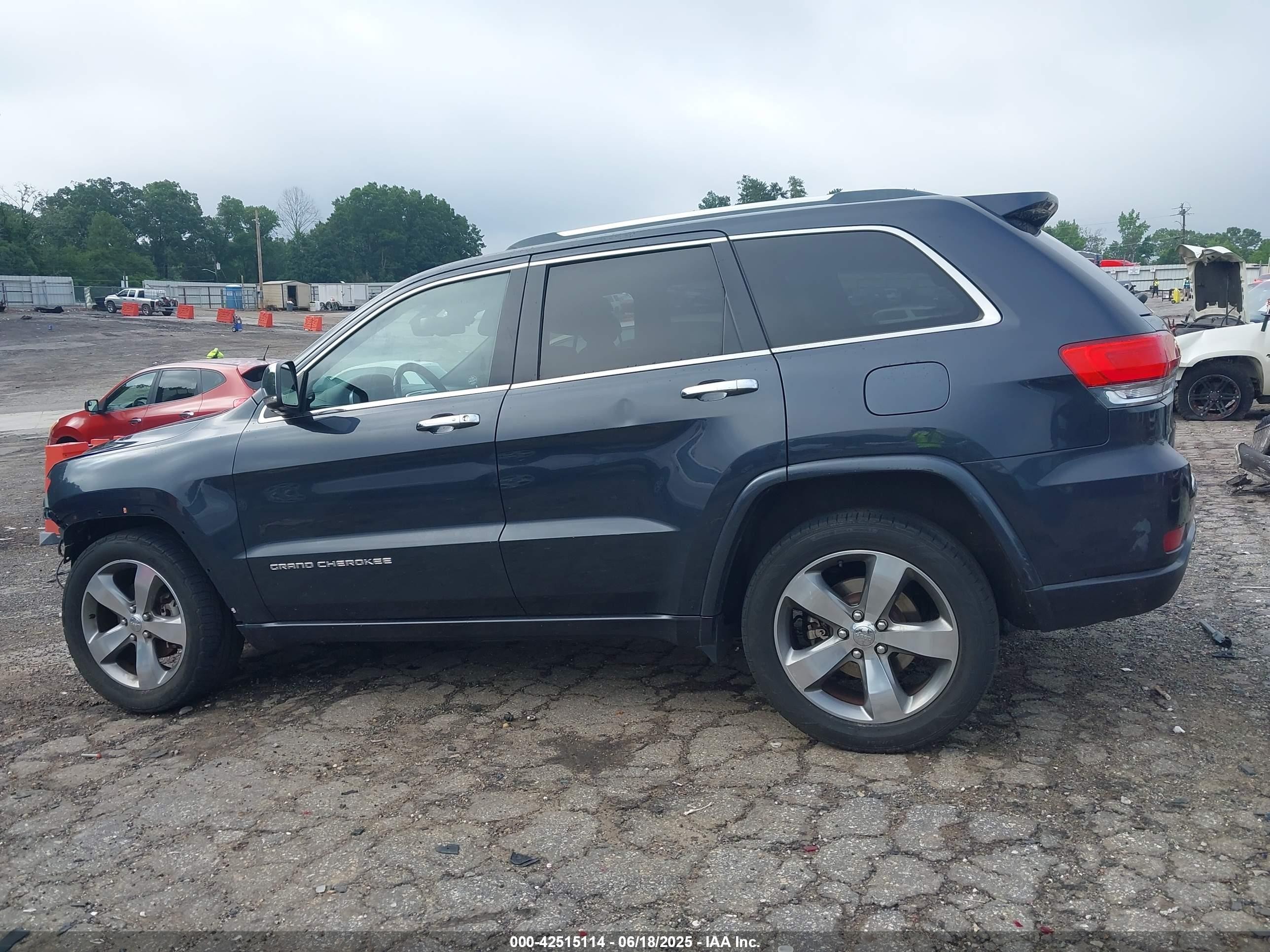2014 Jeep Grand Cherokee Overland Dark Blue vin: 1C4RJECGXEC198862