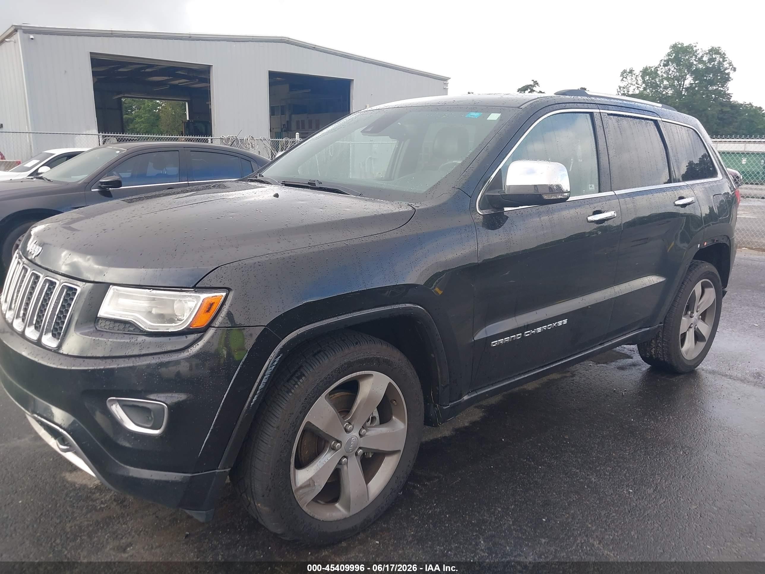 2014 Jeep Grand Cherokee Overland Black vin: 1C4RJECGXEC433650