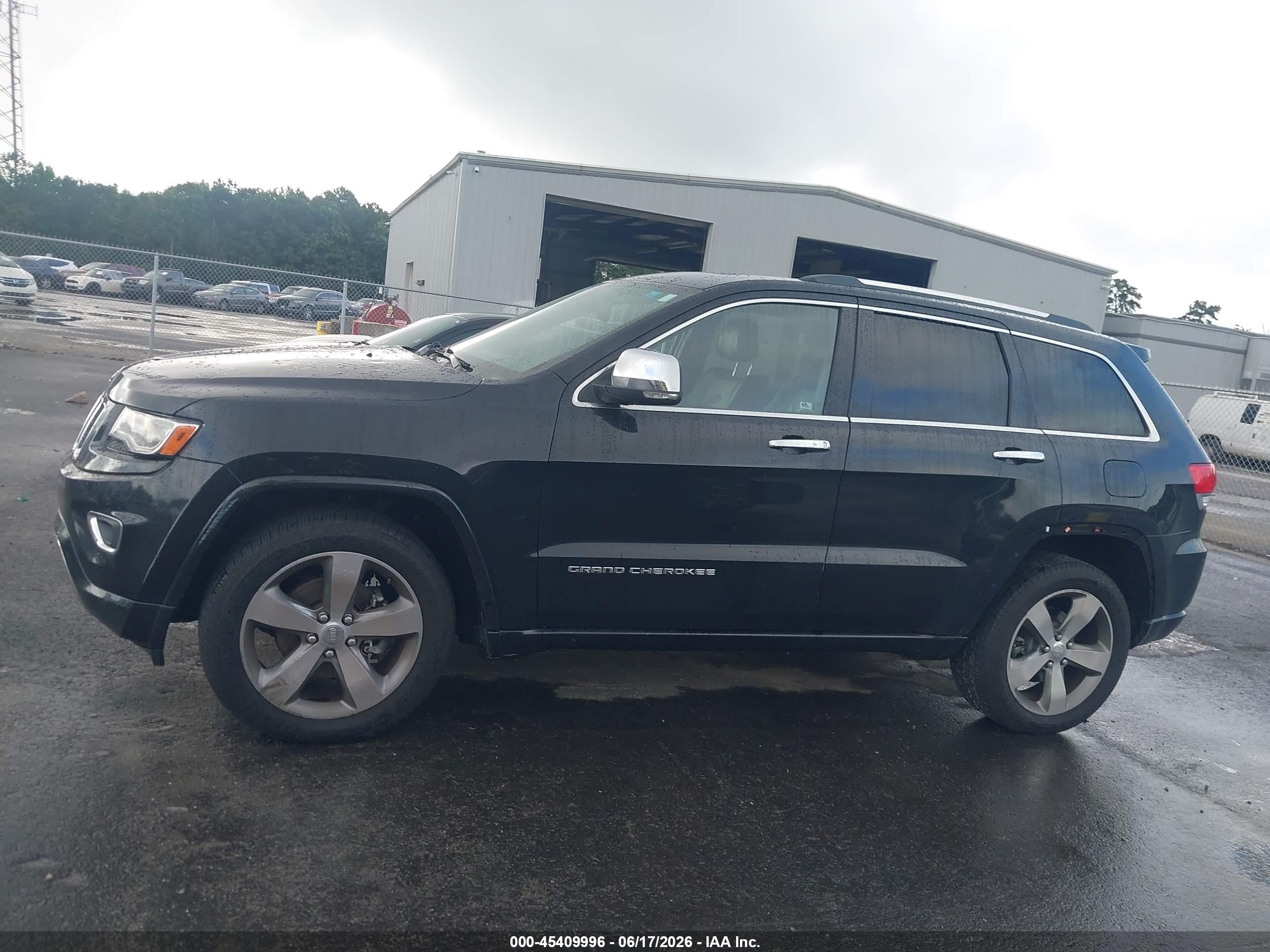 2014 Jeep Grand Cherokee Overland Black vin: 1C4RJECGXEC433650