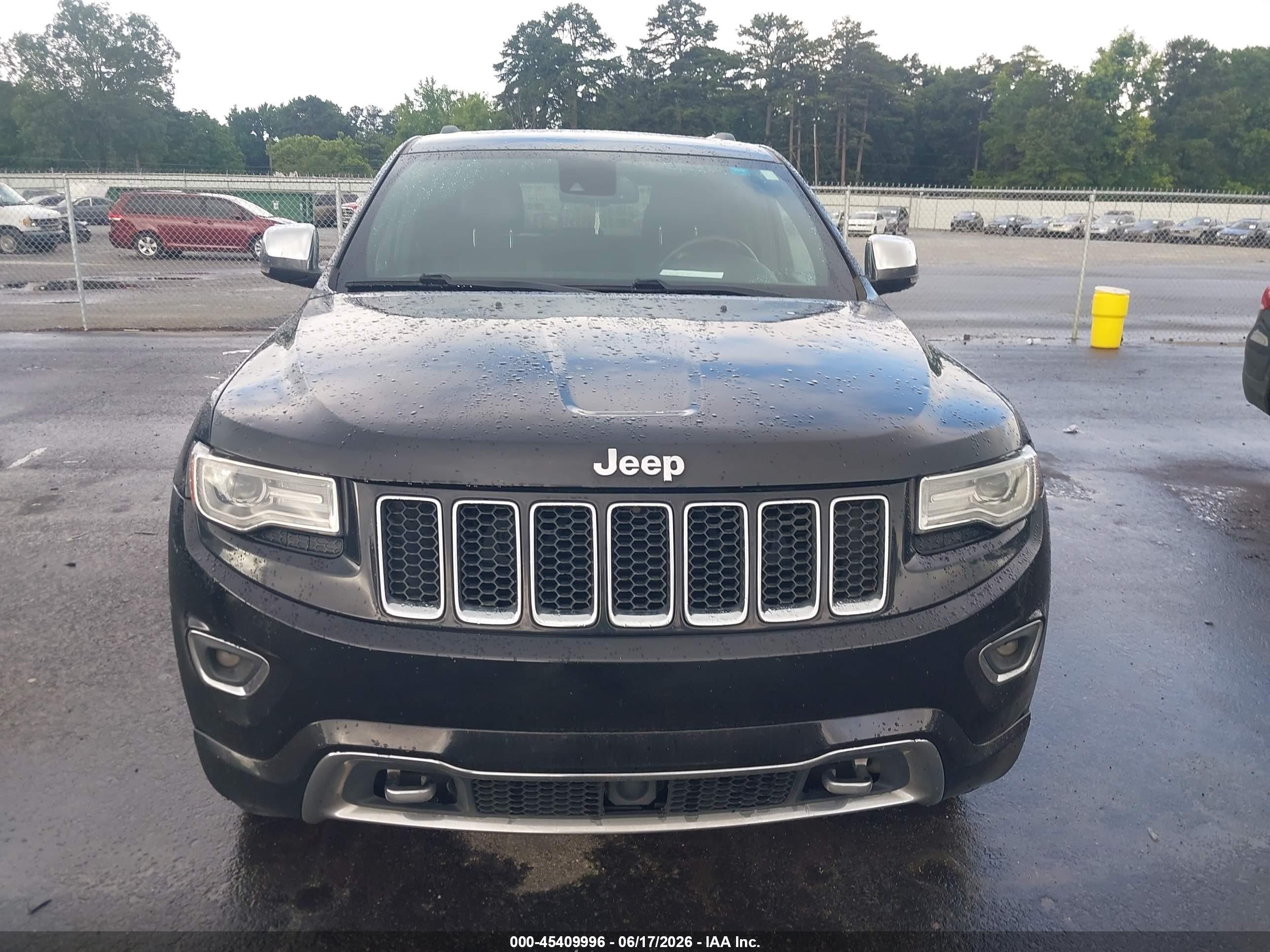 2014 Jeep Grand Cherokee Overland Black vin: 1C4RJECGXEC433650