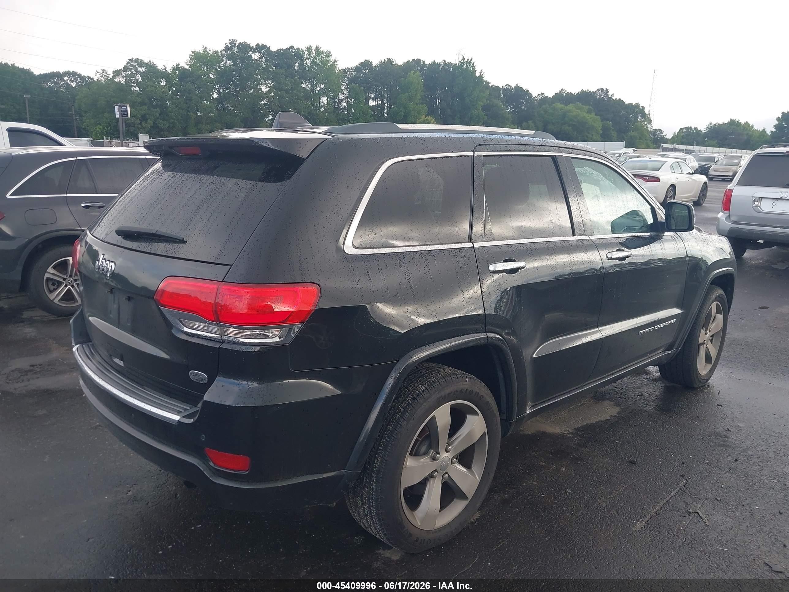 2014 Jeep Grand Cherokee Overland Black vin: 1C4RJECGXEC433650