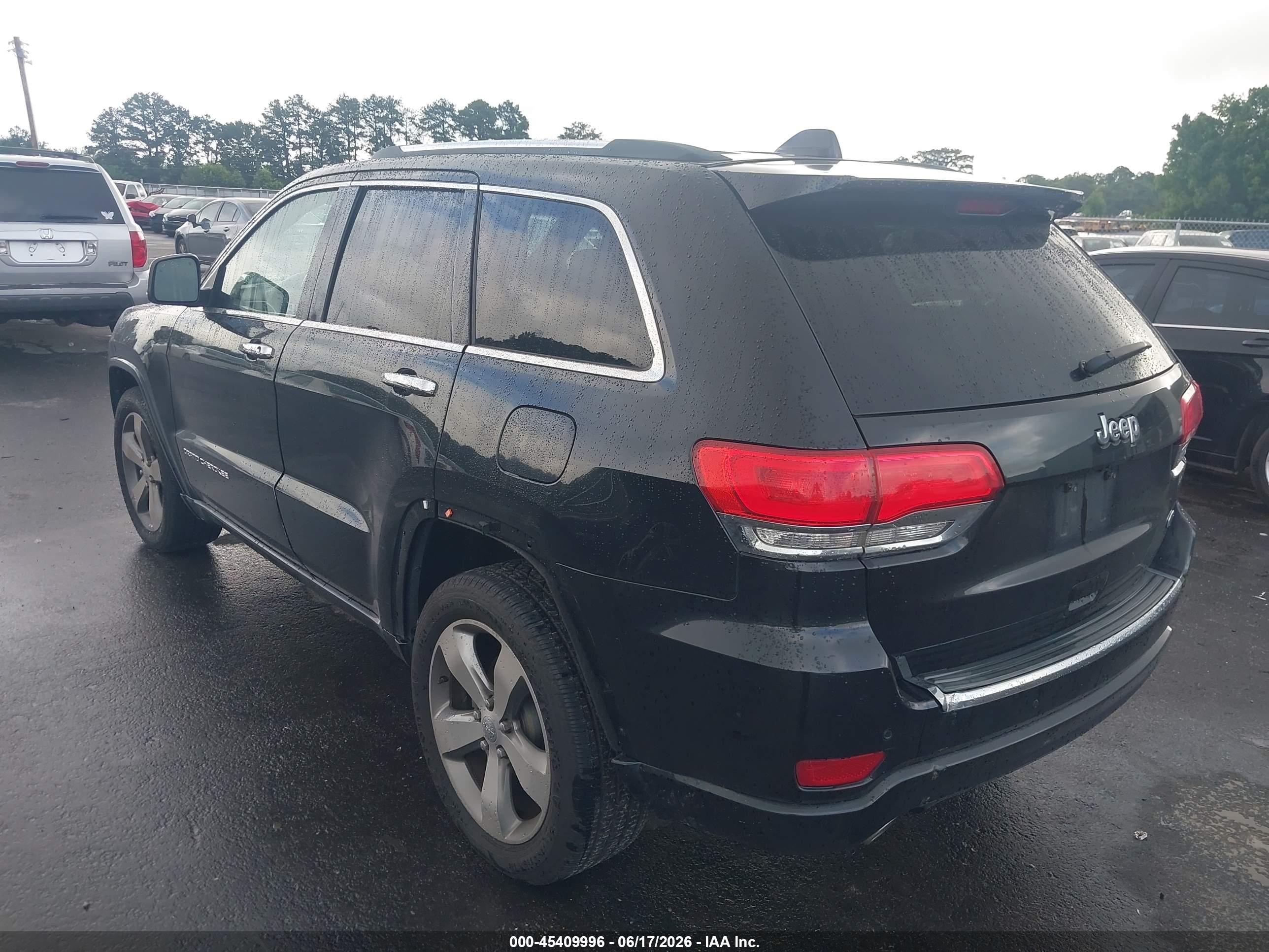 2014 Jeep Grand Cherokee Overland Black vin: 1C4RJECGXEC433650