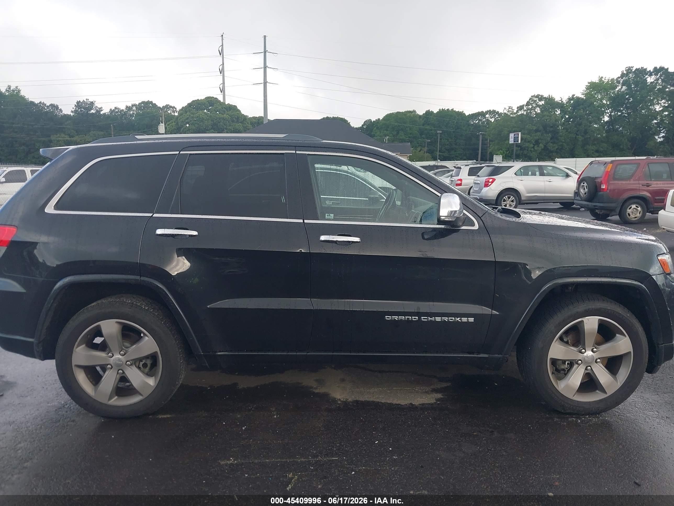 2014 Jeep Grand Cherokee Overland Black vin: 1C4RJECGXEC433650