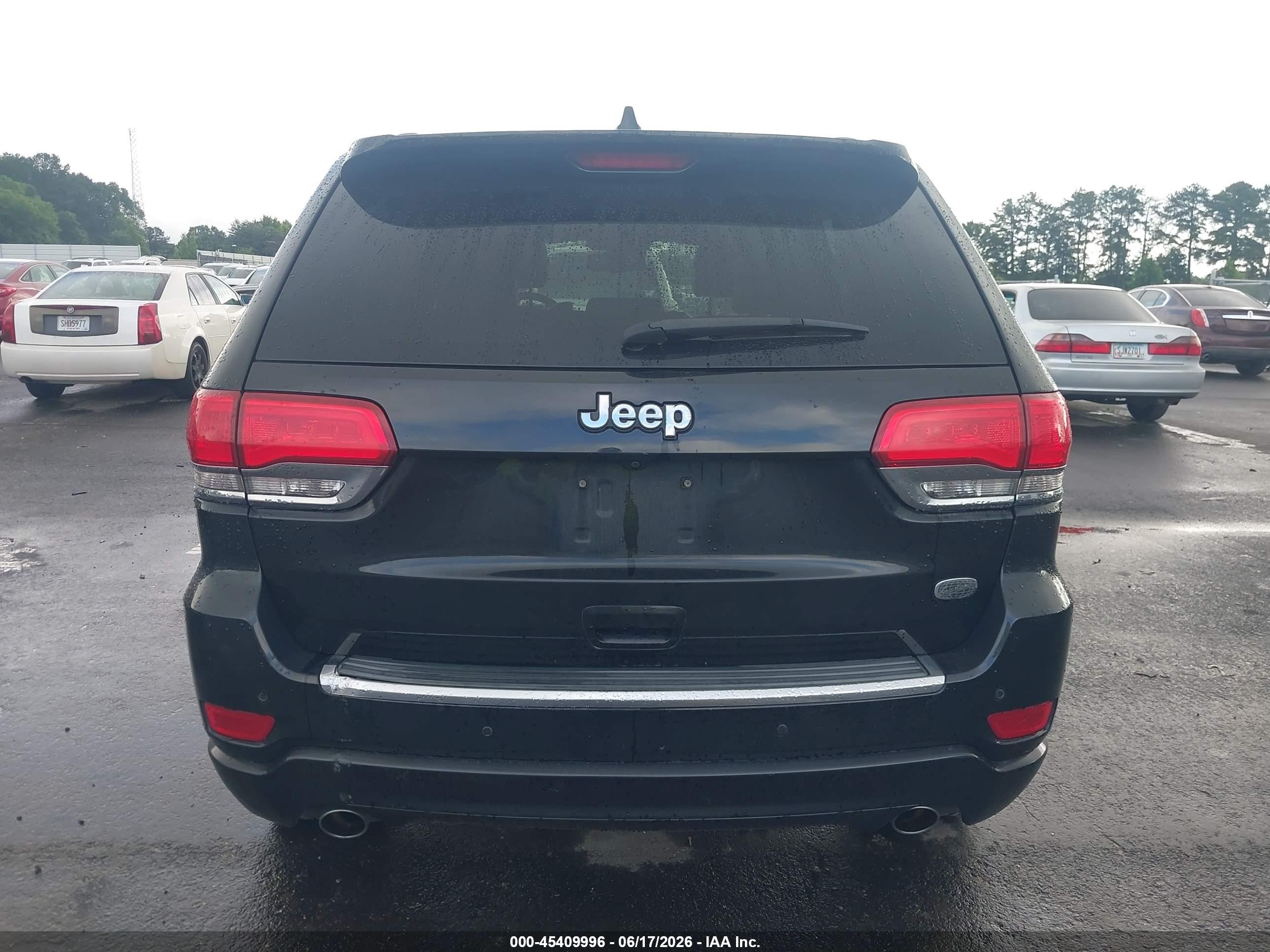 2014 Jeep Grand Cherokee Overland Black vin: 1C4RJECGXEC433650