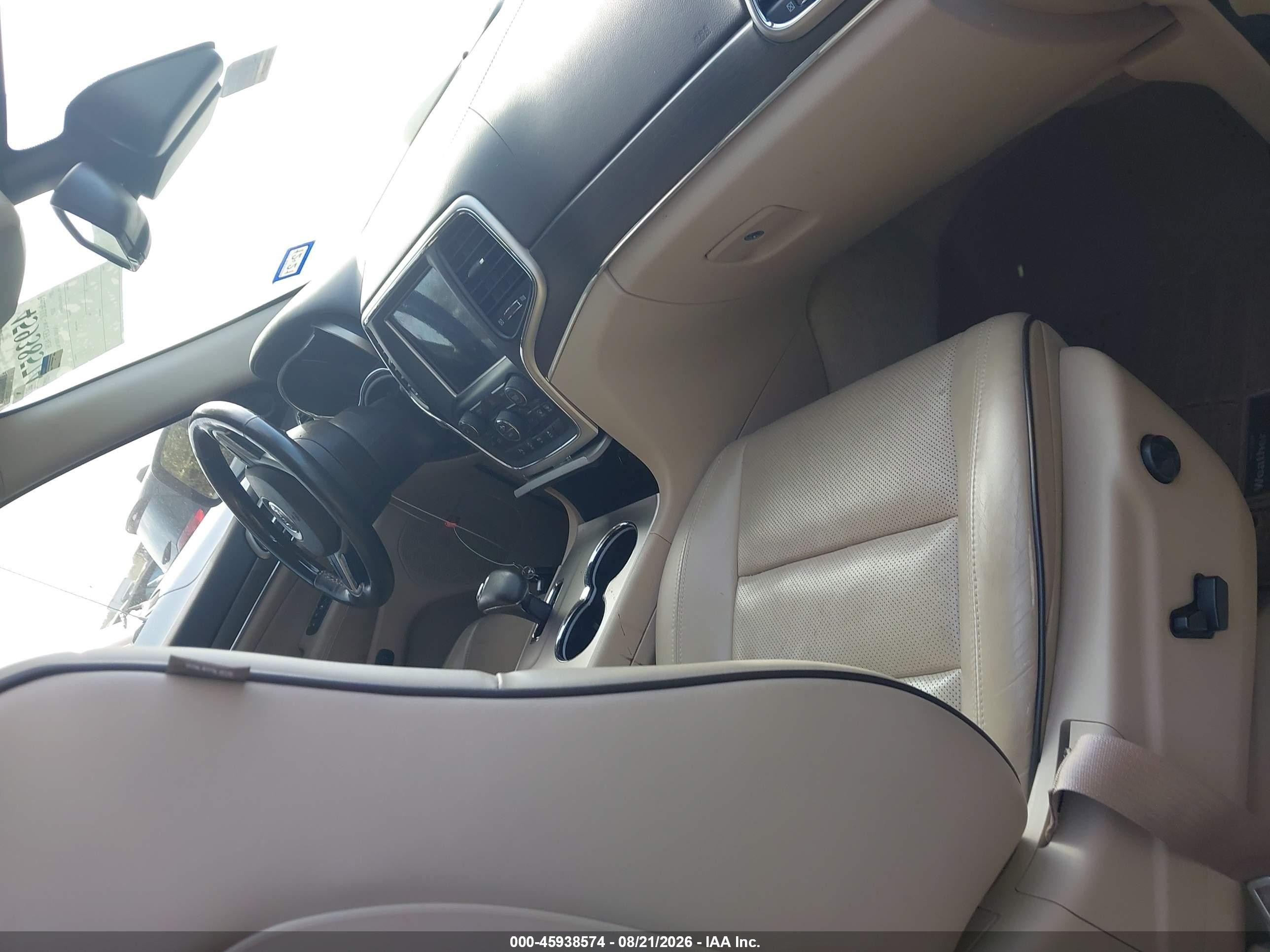 2015 Jeep Grand Cherokee Overland Blue vin: 1C4RJECGXFC669510