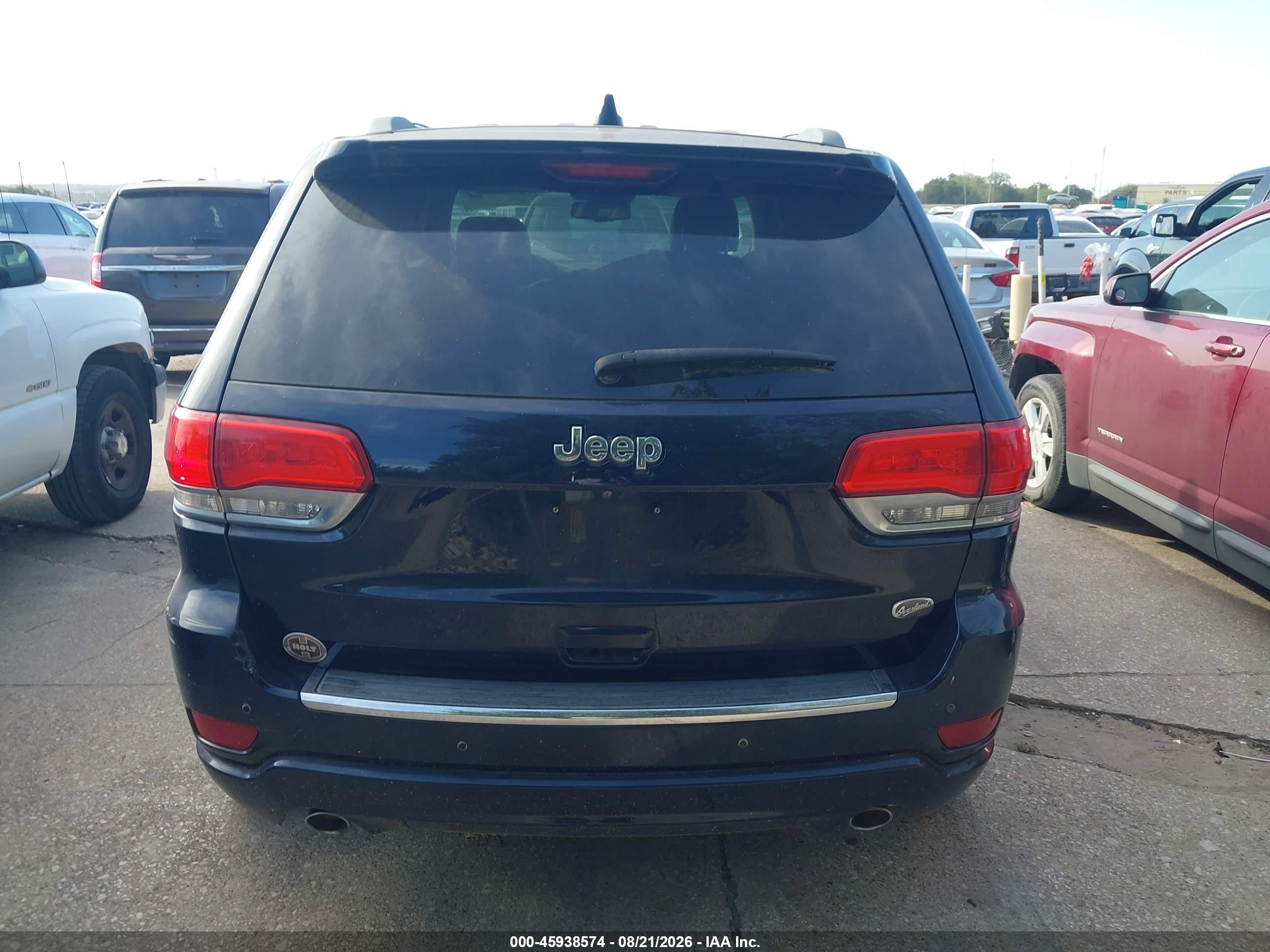 2015 Jeep Grand Cherokee Overland Blue vin: 1C4RJECGXFC669510