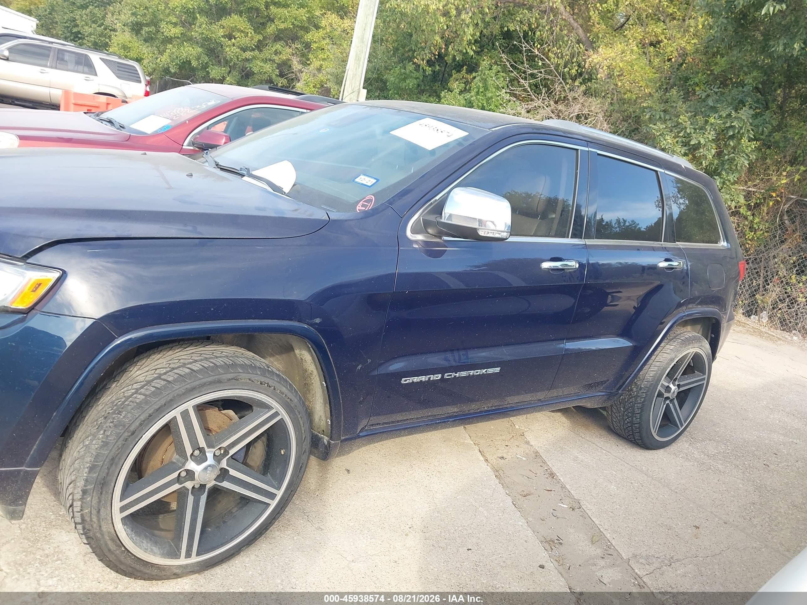 2015 Jeep Grand Cherokee Overland Blue vin: 1C4RJECGXFC669510