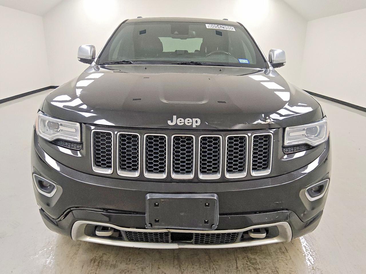 2015 Jeep Grand Cherokee Overland Black vin: 1C4RJECGXFC920333