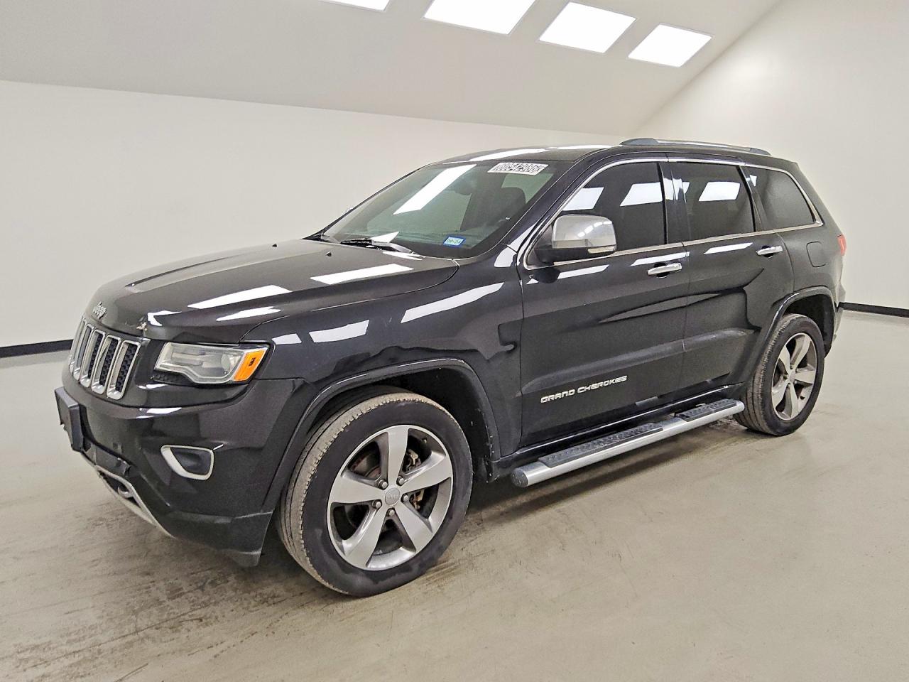 2015 Jeep Grand Cherokee Overland Black vin: 1C4RJECGXFC920333