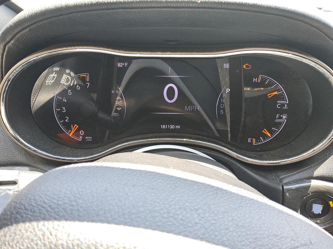 2015 Jeep Grand Cherokee Overland Black vin: 1C4RJECGXFC920333 Damage: Warning Light - Engine, On, Unacceptable