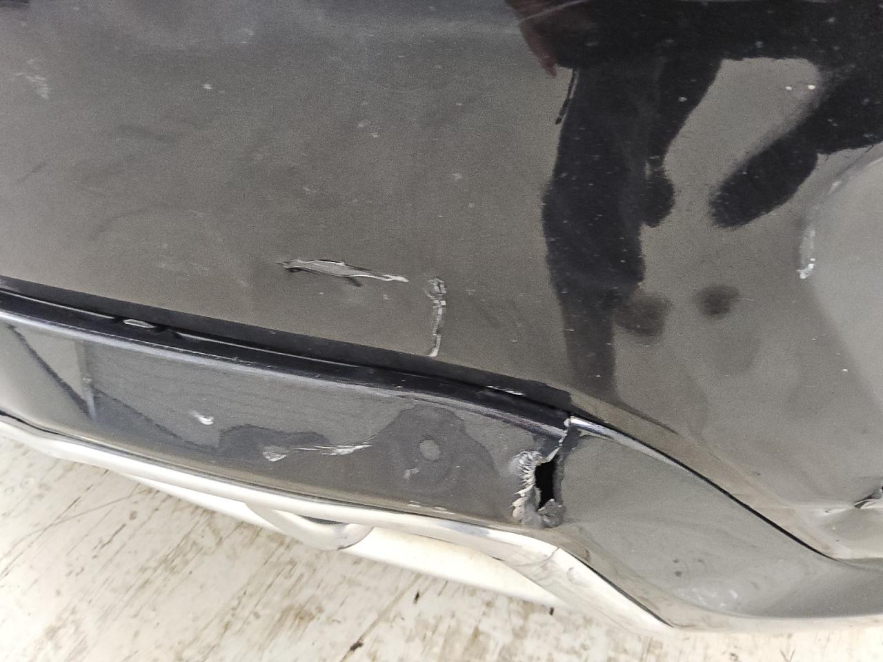 2015 Jeep Grand Cherokee Overland Black vin: 1C4RJECGXFC920333 Damage: Front Bumper, Gouged, 3 To 4 Inches