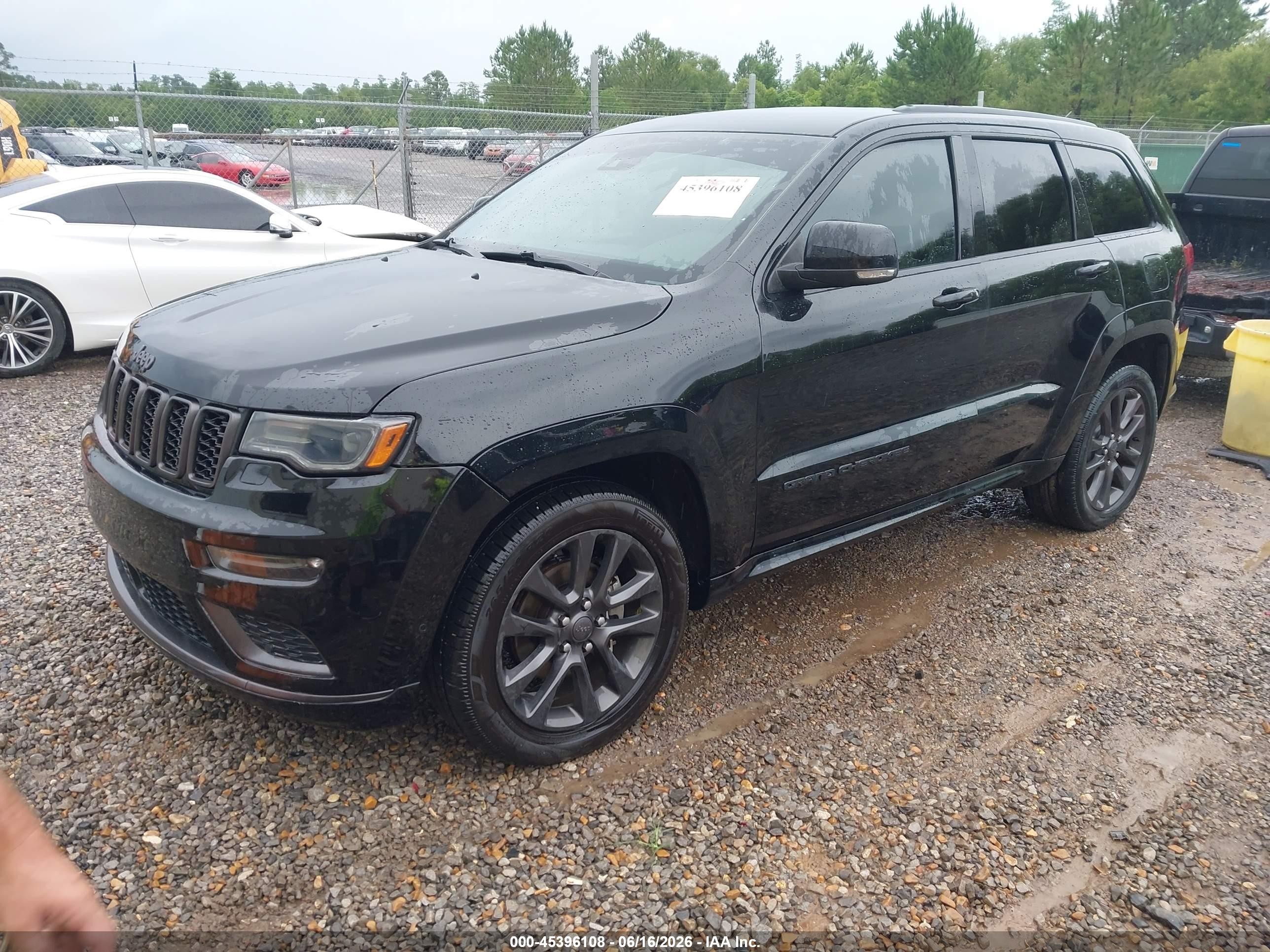 2018 Jeep Grand Cherokee High Altitude 4x2 Black vin: 1C4RJECGXJC380605