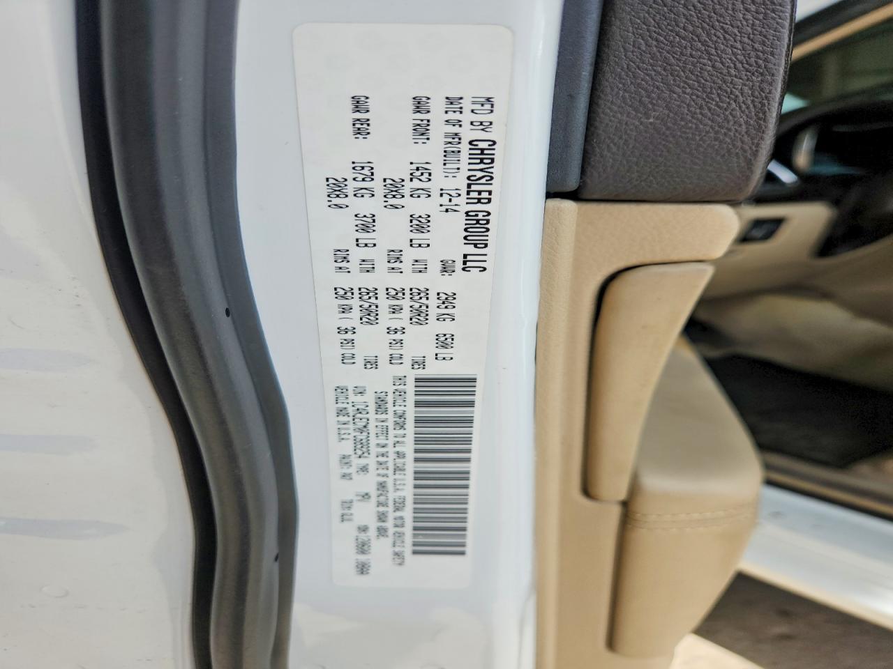 2015 Jeep Grand Cherokee Overland White vin: 1C4RJECM0FC689254
