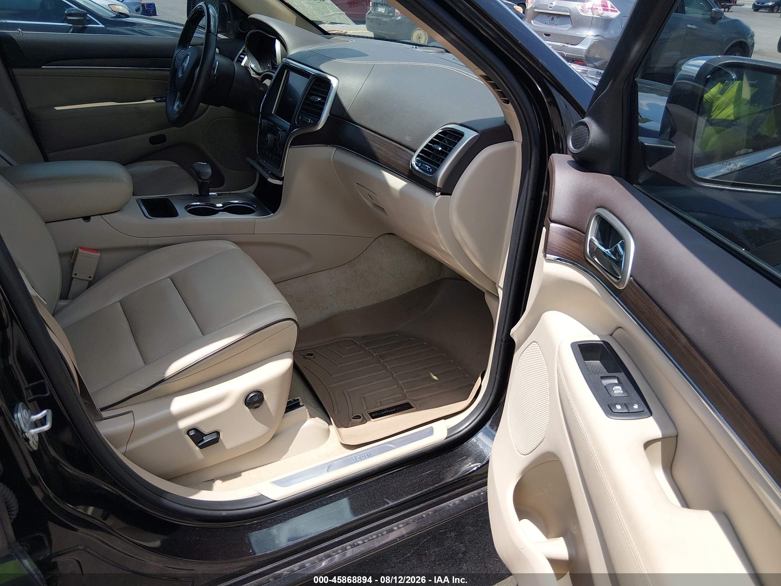 2015 Jeep Grand Cherokee Overland Black vin: 1C4RJECM1FC860559